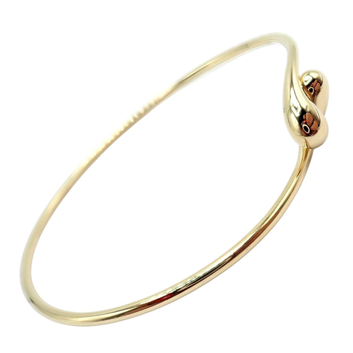 Tiffany & Co. Jewelry & Watches:Fine Jewelry:Bracelets & Charms Vintage! Tiffany & Co Peretti 18k Yellow Gold Double Teardrop Bangle Bracelet