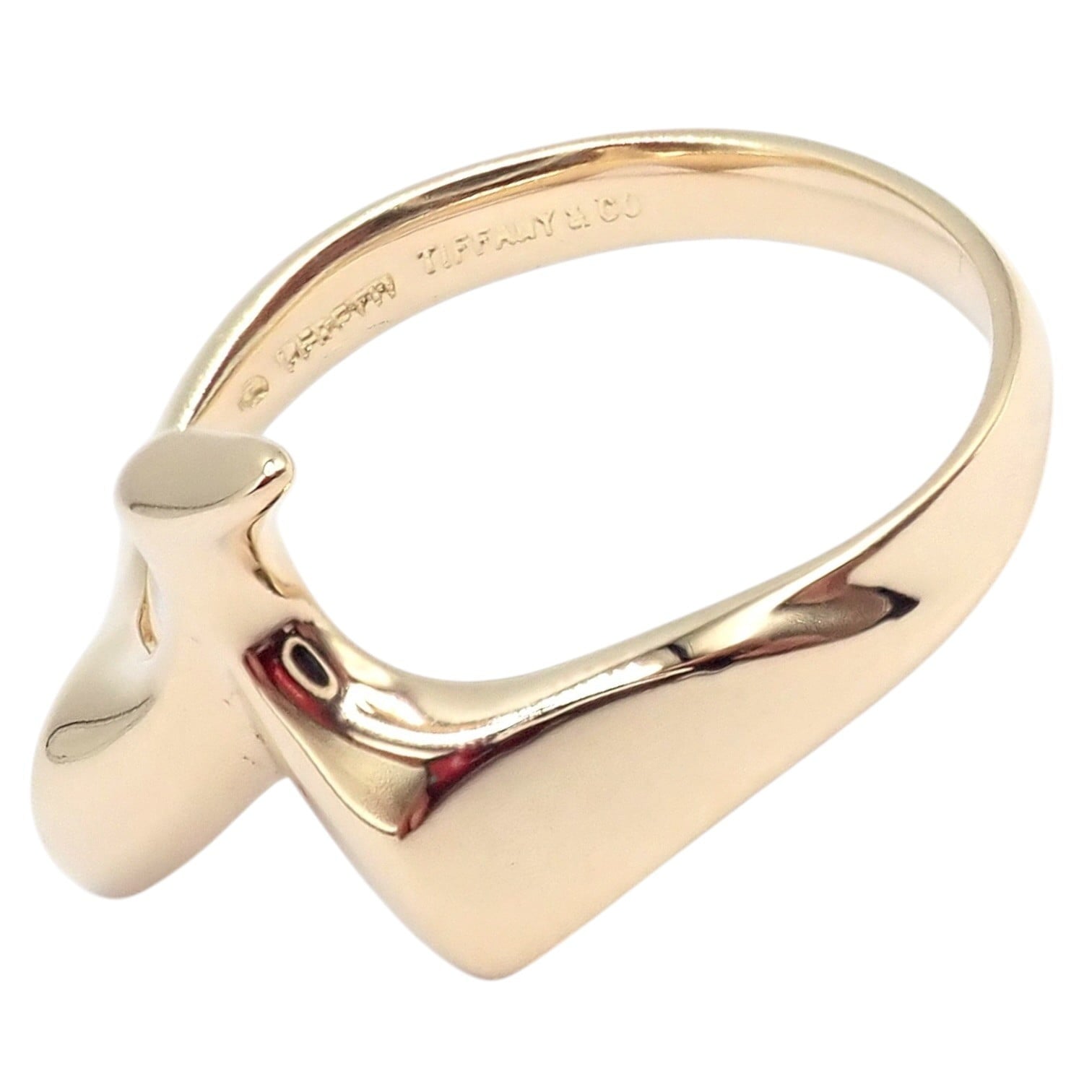 Authentic! Vintage Tiffany & Co. 18k Yellow Gold Peretti Bird Ring Sz 5 | Fortrove