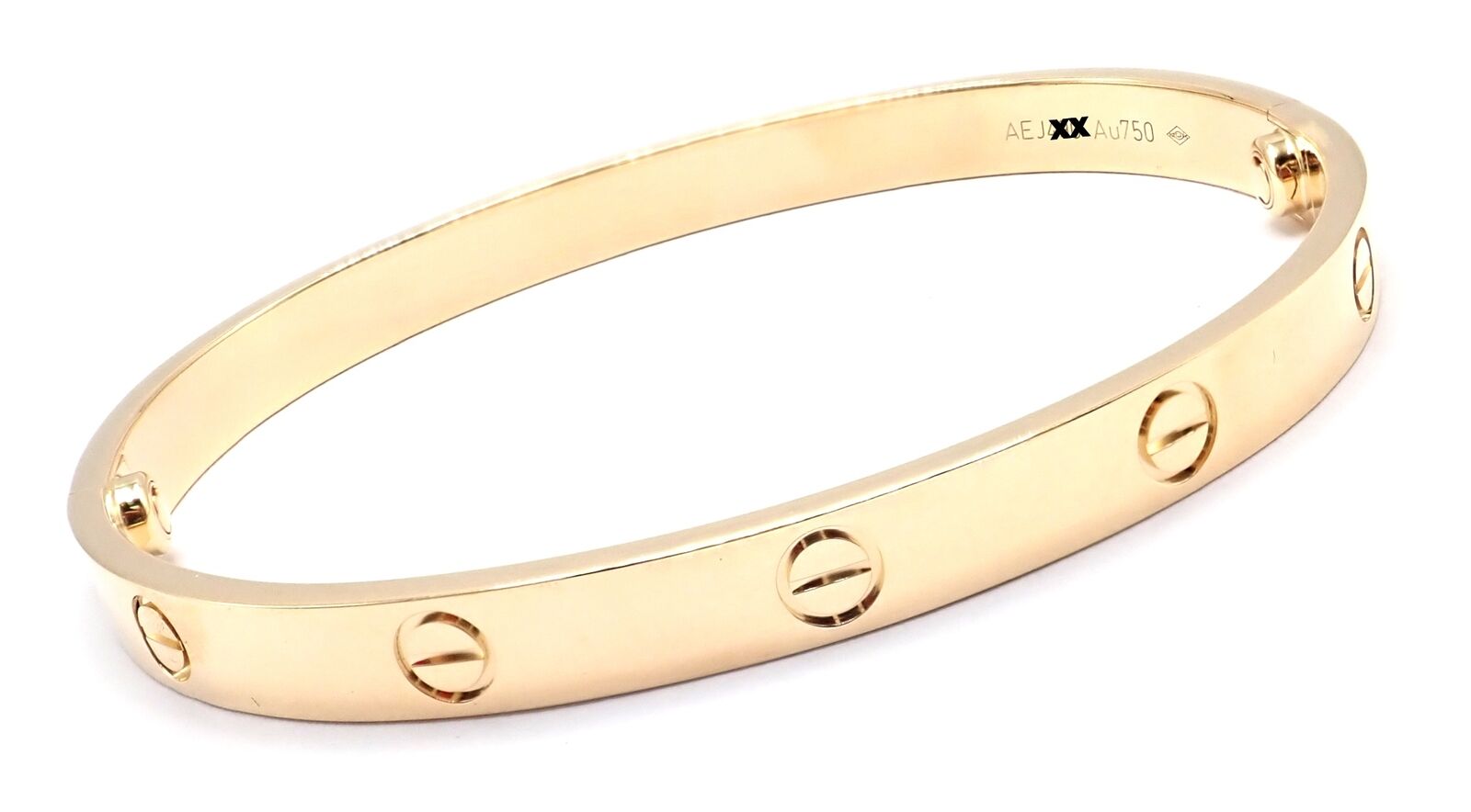 Cartier Jewelry & Watches:Fine Jewelry:Bracelets & Charms Authentic! Cartier 18k Yellow Gold Love Bangle Bracelet Size 19 Paper