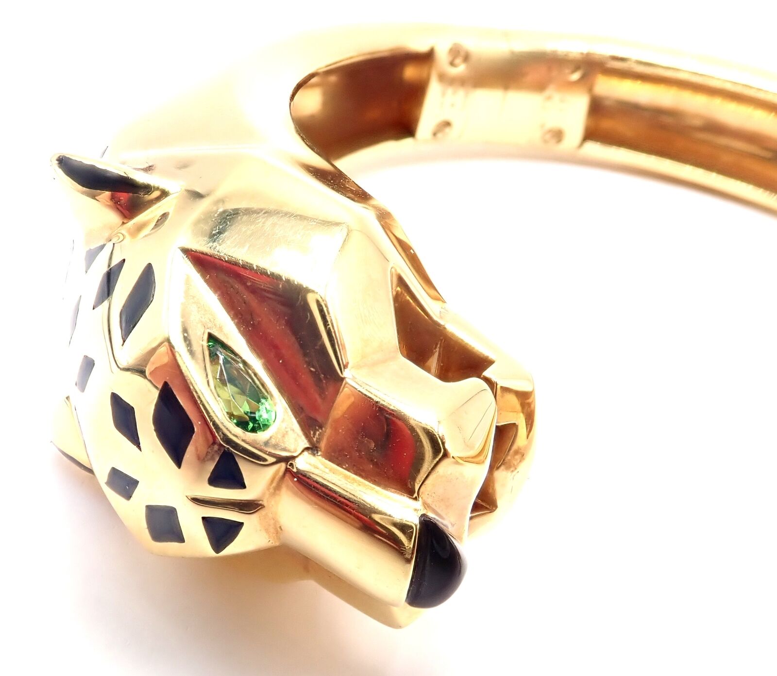 Cartier Jewelry & Watches:Fine Jewelry:Bracelets & Charms Authentic! Cartier Panther Panthere 18k Yellow Gold Cuff Bracelet Size 17 Cert