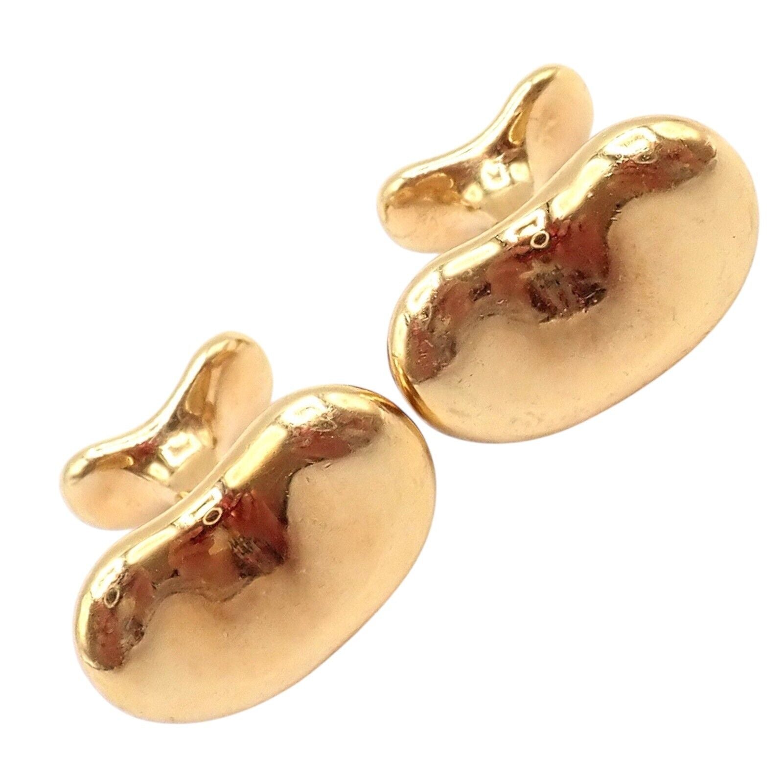 Tiffany & Co. Jewelry & Watches:Men's Jewelry:Cufflinks Rare! Vintage Tiffany & Co Peretti 18k Yellow Gold Extra Large Bean Cufflinks