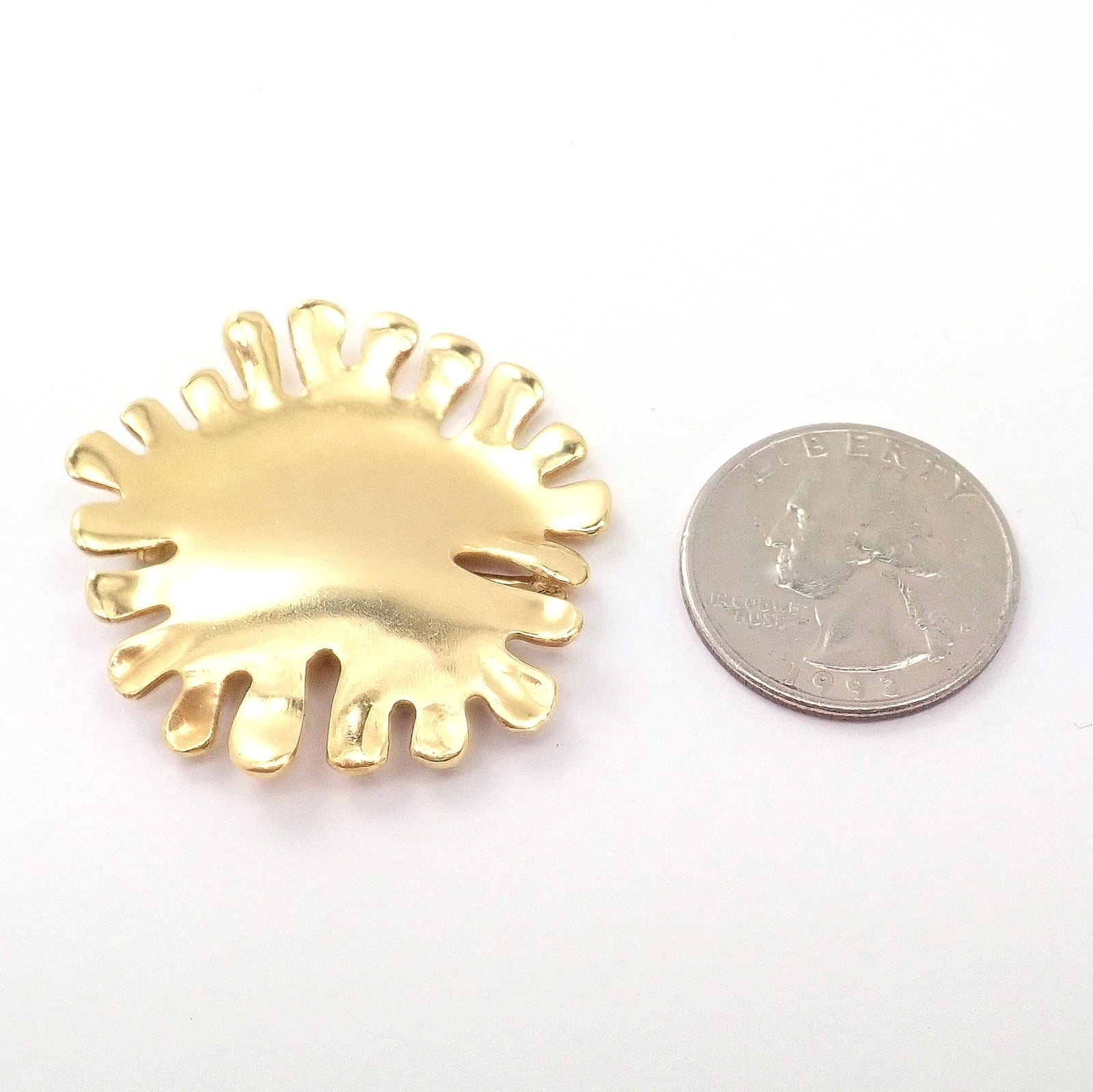 Tiffany & Co. Jewelry & Watches:Fine Jewelry:Brooches & Pins Authentic! Tiffany & Co Cummings 18k Yellow Gold Nickelodeon Abstract Pin Brooch