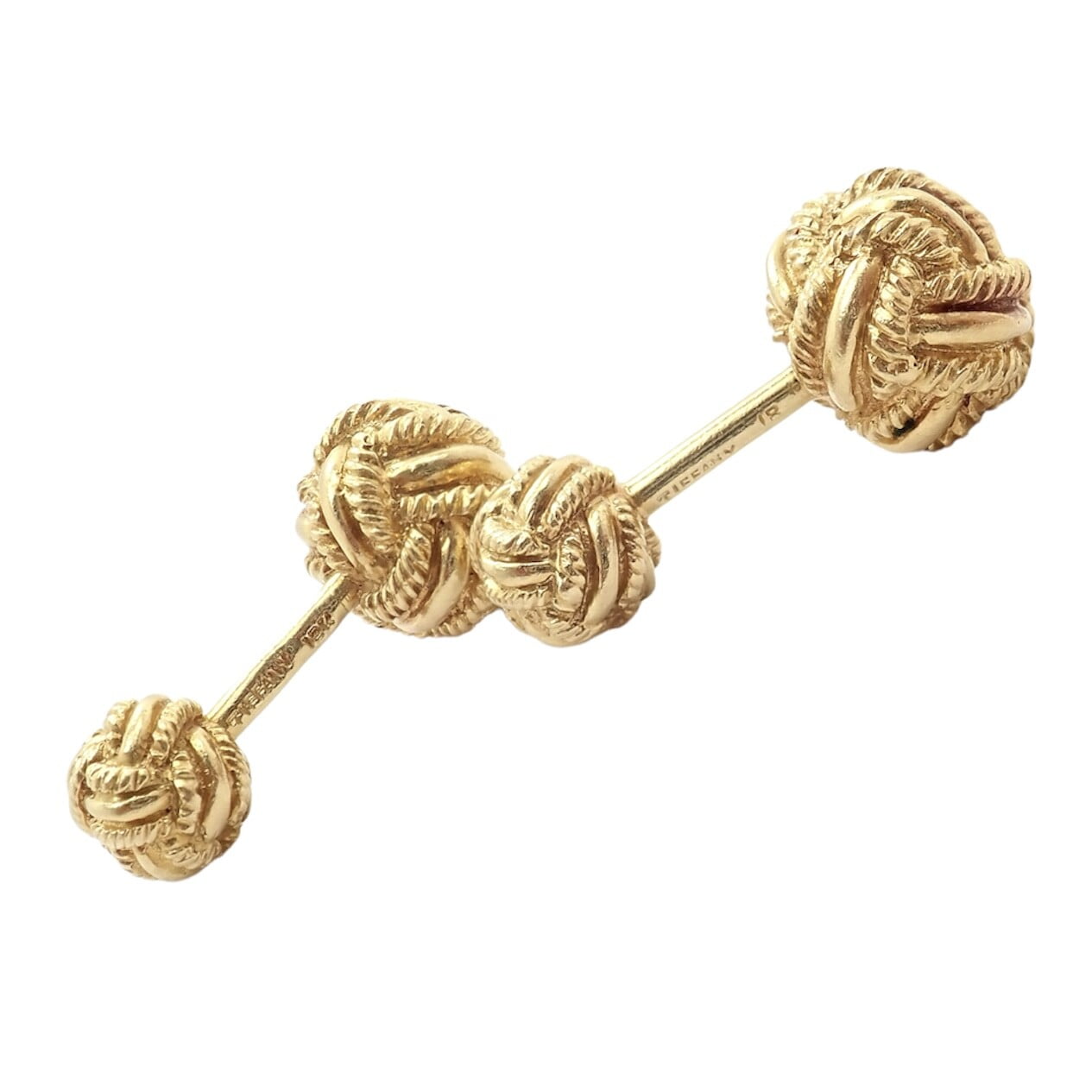 Tiffany & Co. Jewelry & Watches:Men's Jewelry:Cufflinks Rare! Vintage Tiffany & Co. 18k Yellow Gold Schlumberger Rope Knot Cufflinks