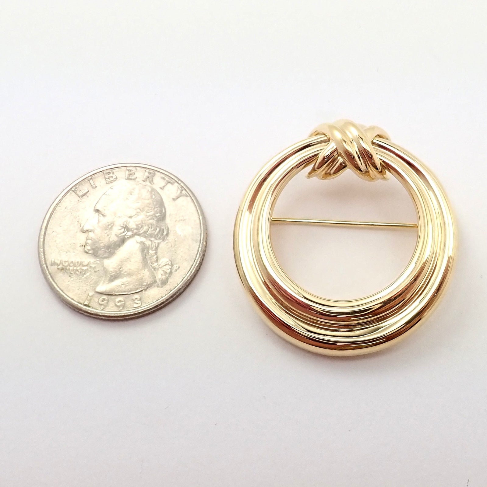 Tiffany & Co. Jewelry & Watches:Fine Jewelry:Brooches & Pins Authentic! Tiffany & Co 18k Yellow Gold Large X and O Open Circle Pin Brooch