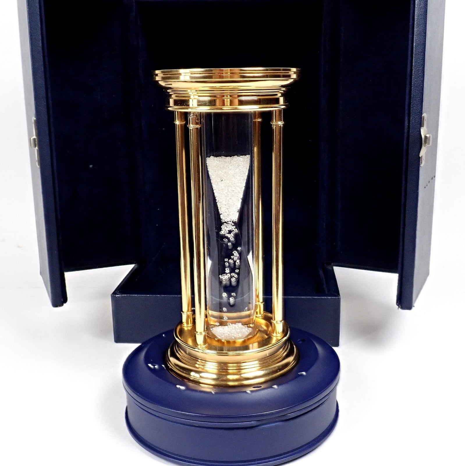 Authentic! De Beers Limited Edition Millennium 2000 Diamond Brass Hourglass | Fortrove