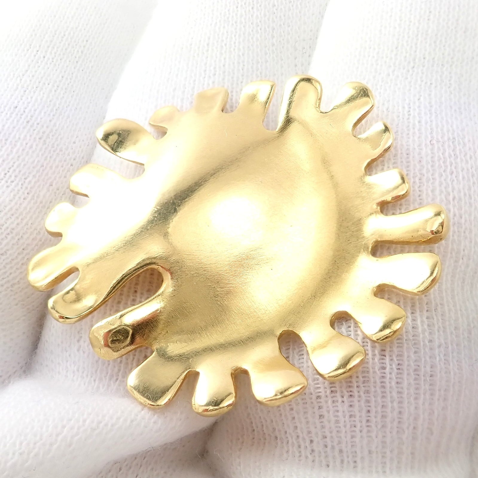 Tiffany & Co. Jewelry & Watches:Fine Jewelry:Brooches & Pins Authentic! Tiffany & Co Cummings 18k Yellow Gold Nickelodeon Abstract Pin Brooch