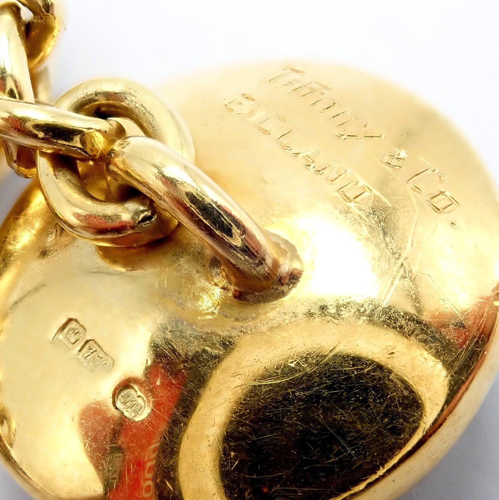 Vintage! Tiffany 18k Yellow Gold Essex Reverse Intaglio Field Mice Cufflinks | Fortrove