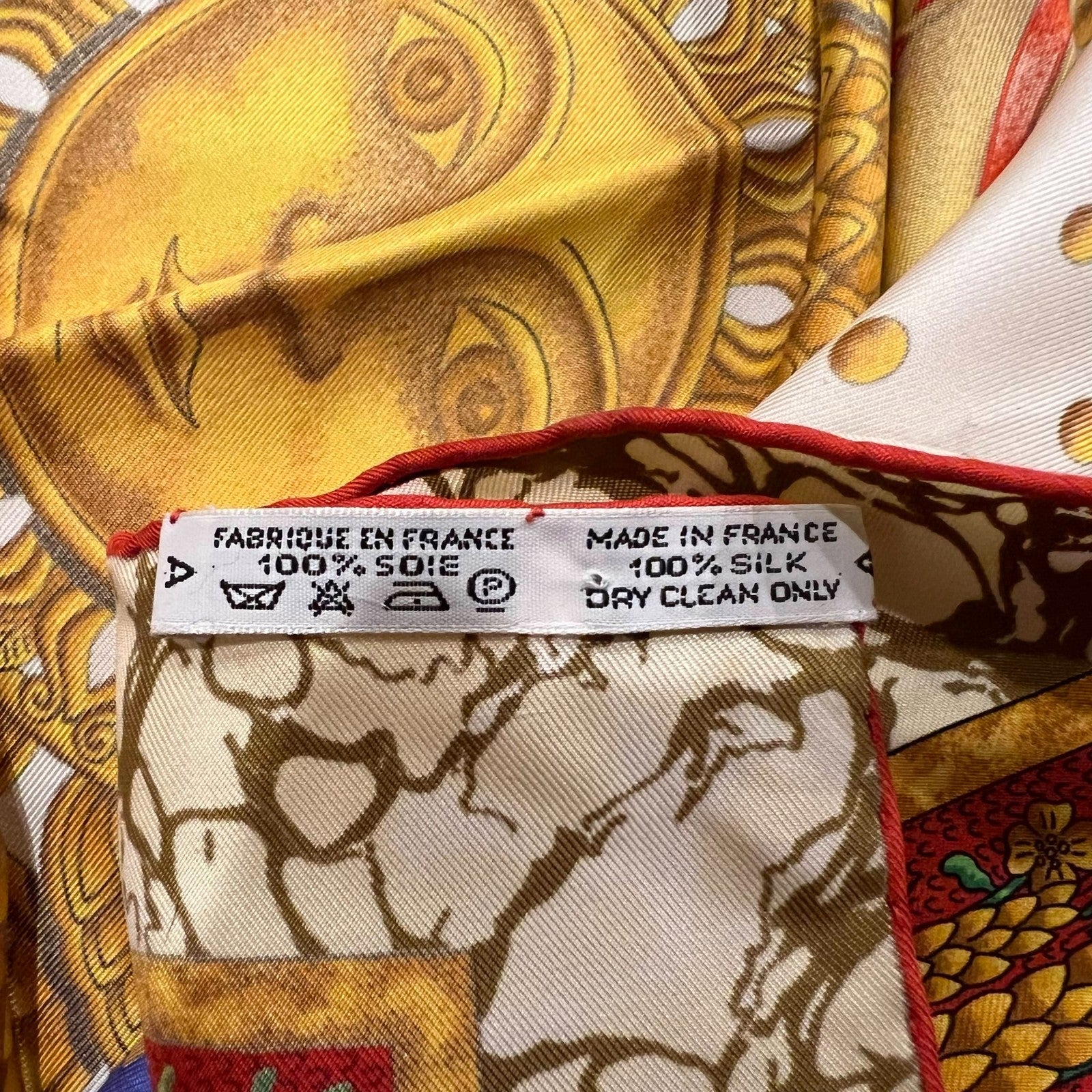 Hermes Clothing, Shoes & Accessories:Women:Women's Accessories:Scarves & Wraps Authentic Hermes Silk Carpe Diem 90 cm Scarf