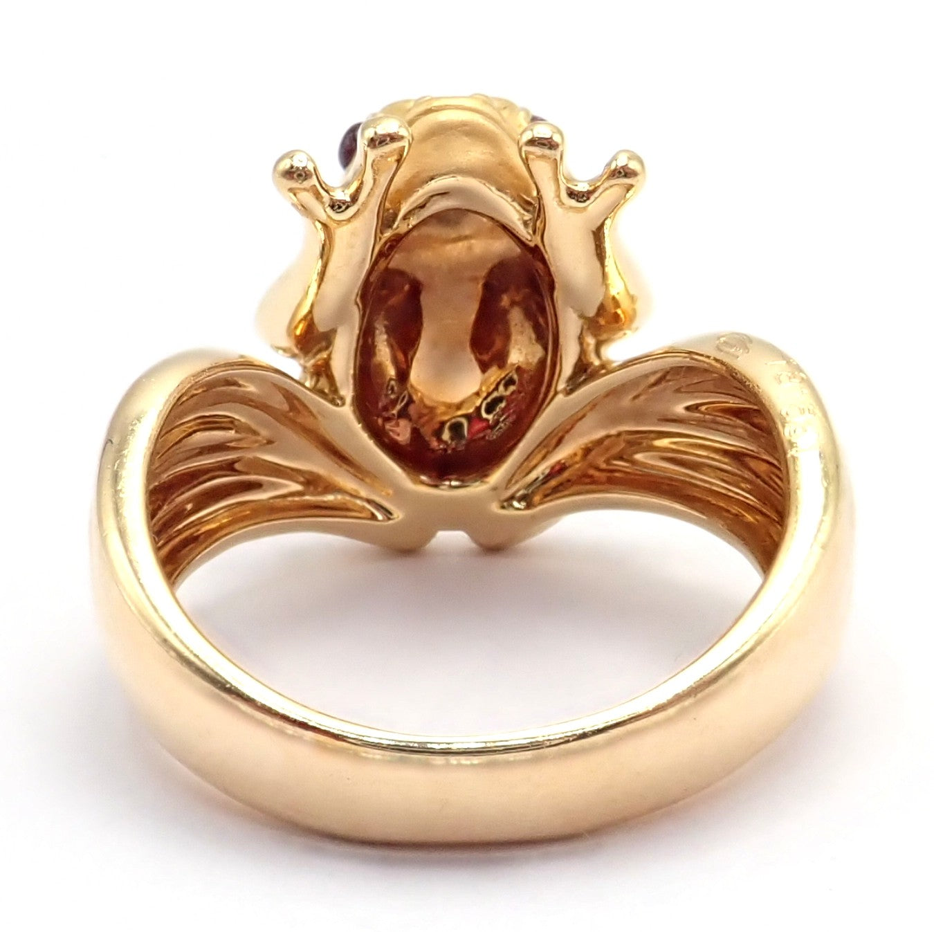 Rare! Carrera Y Carrera CyC 18k Yellow Gold Frog Ruby Ring | Fortrove