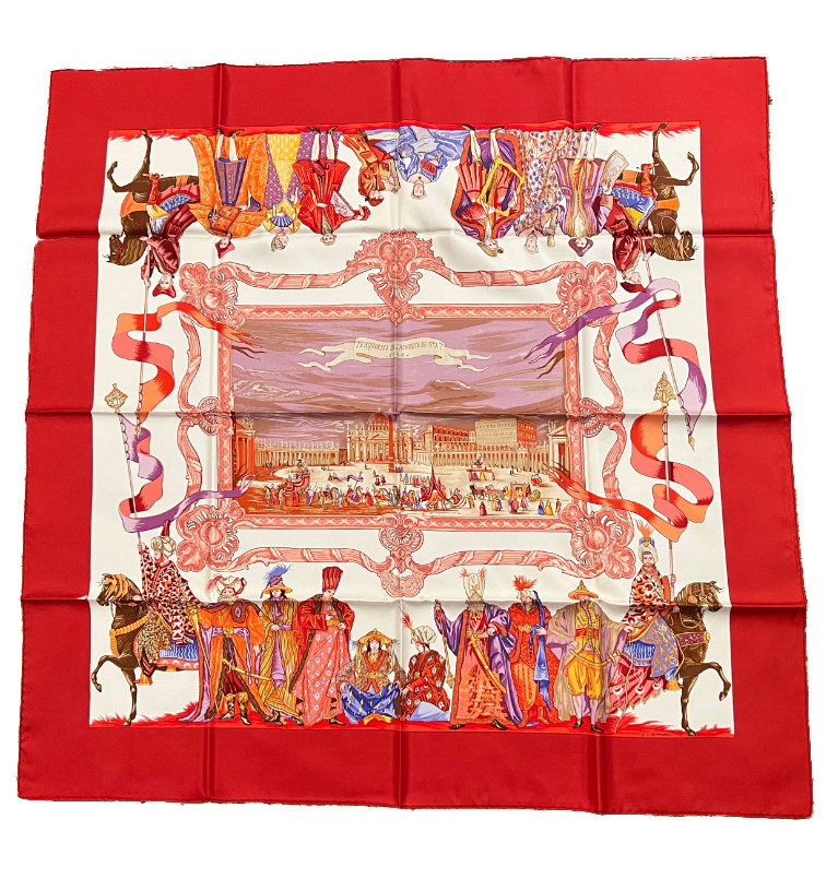 Hermes Clothing, Shoes & Accessories:Women:Women's Accessories:Scarves & Wraps RARE Hermès Turqueries en l’Honneur de M.R. Let vintage 90cm Silk Scarf