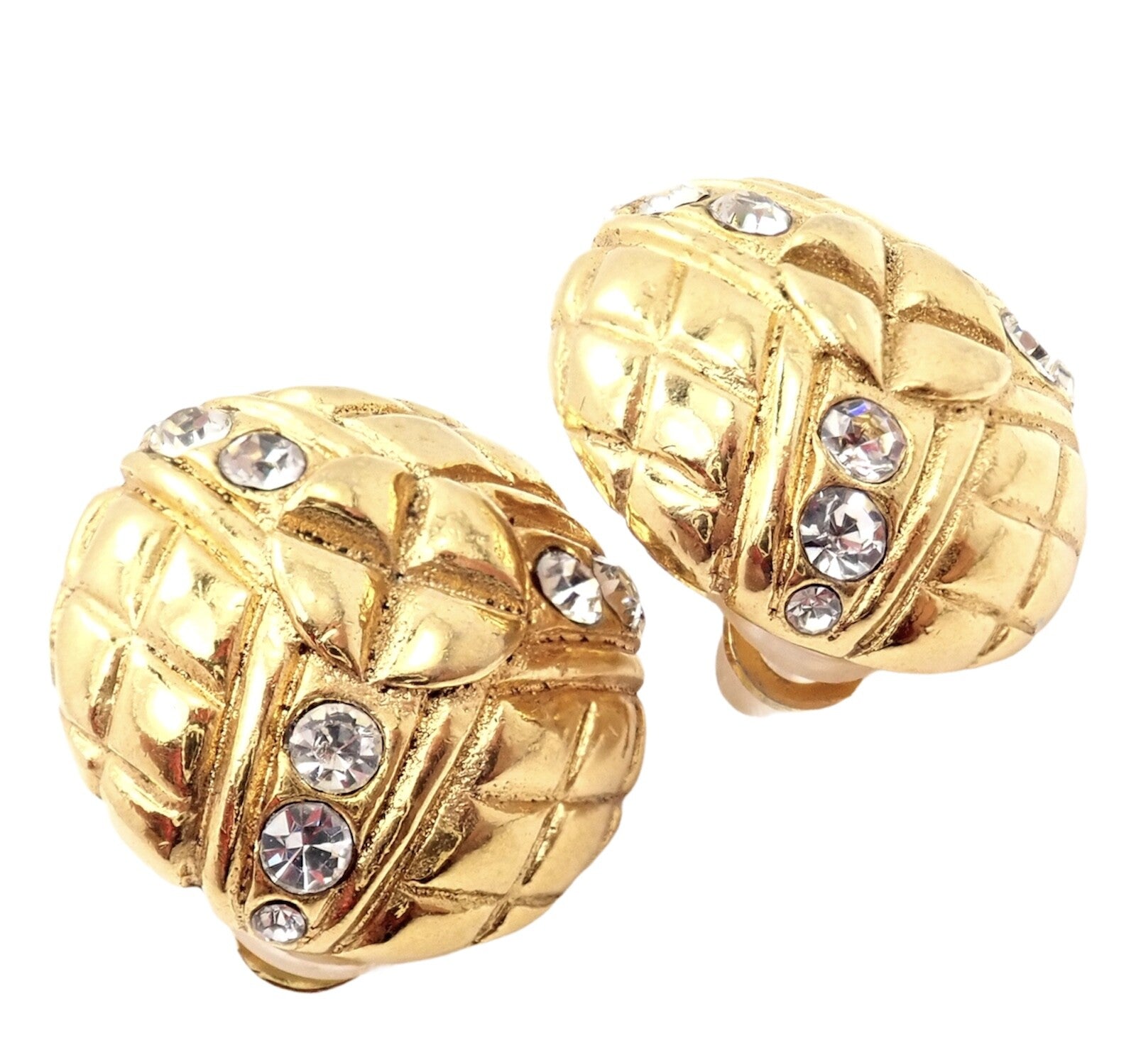 Rare! Vintage Chanel Paris France Crystal Earrings 1970's | Fortrove