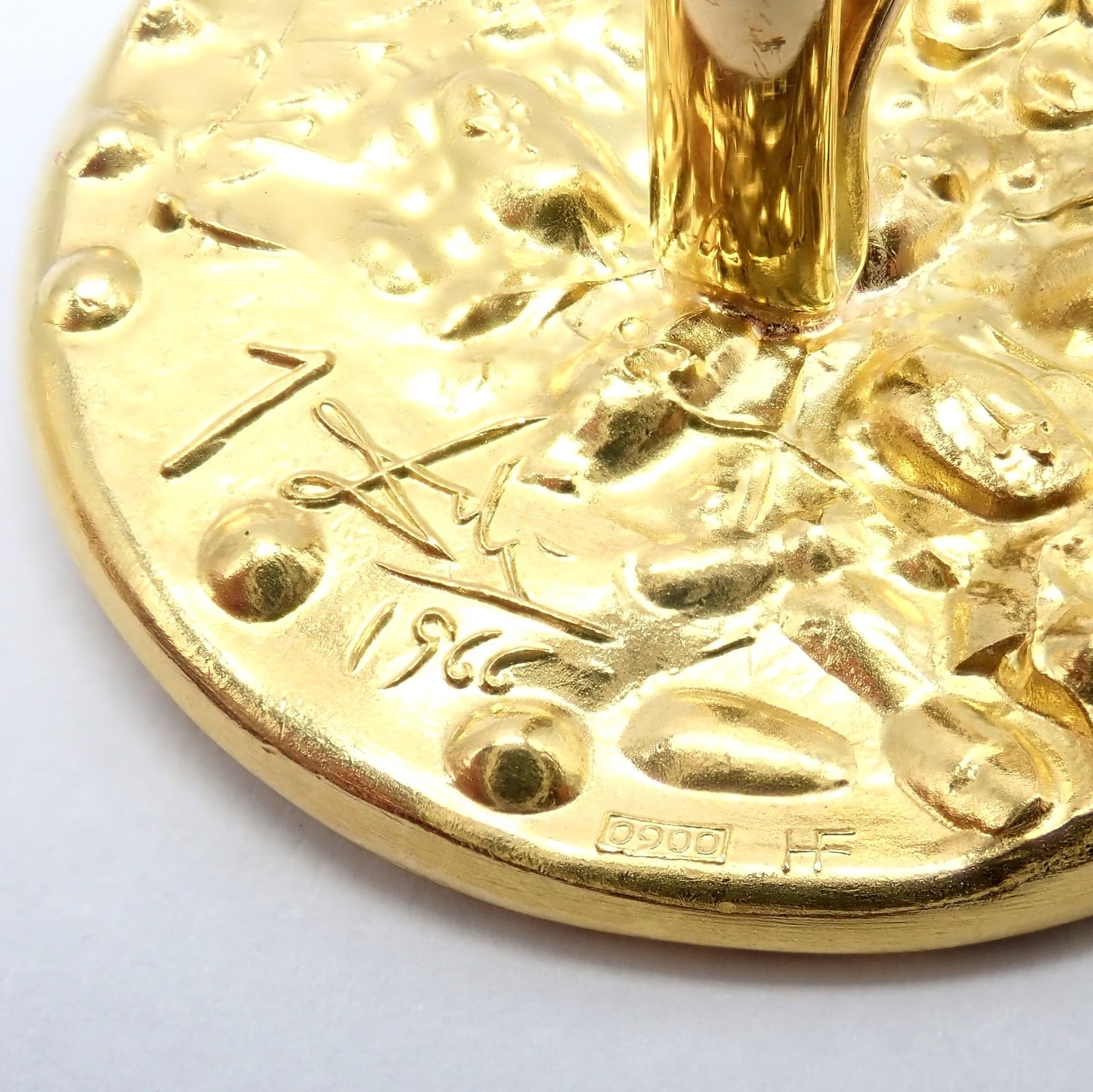 Salvador Dali for Piaget Jewelry & Watches:Men's Jewelry:Cufflinks Authentic Salvador Dali D'or for Piaget 18k & 22k Yellow Gold Cufflinks