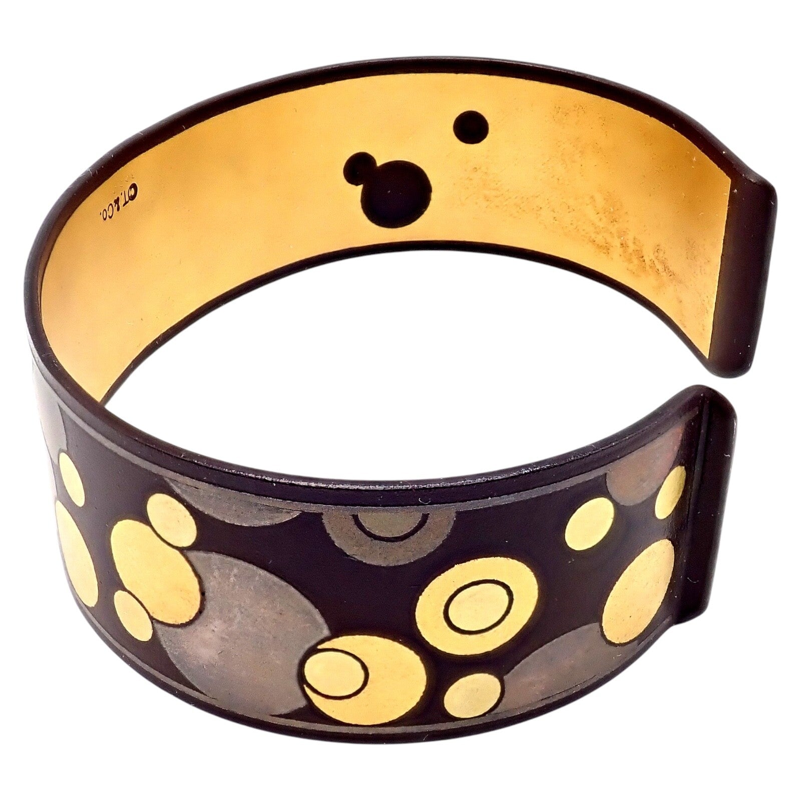 Rare! Vintage Tiffany & Co. Angela Cummings Black Iron 24k Gold Cuff Bracelet | Fortrove