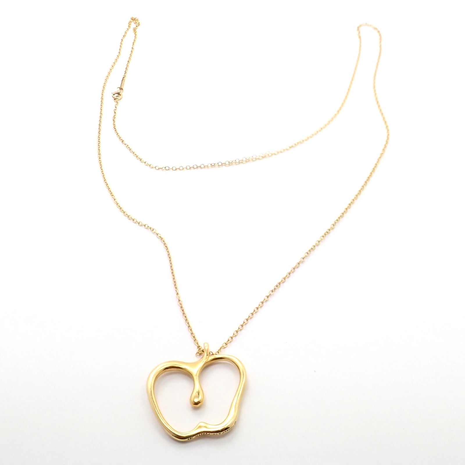 Tiffany & Co. Jewelry & Watches:Fine Jewelry:Necklaces & Pendants Authentic! Tiffany & Co Peretti 18k Yellow Gold Large Apple Pendant Necklace