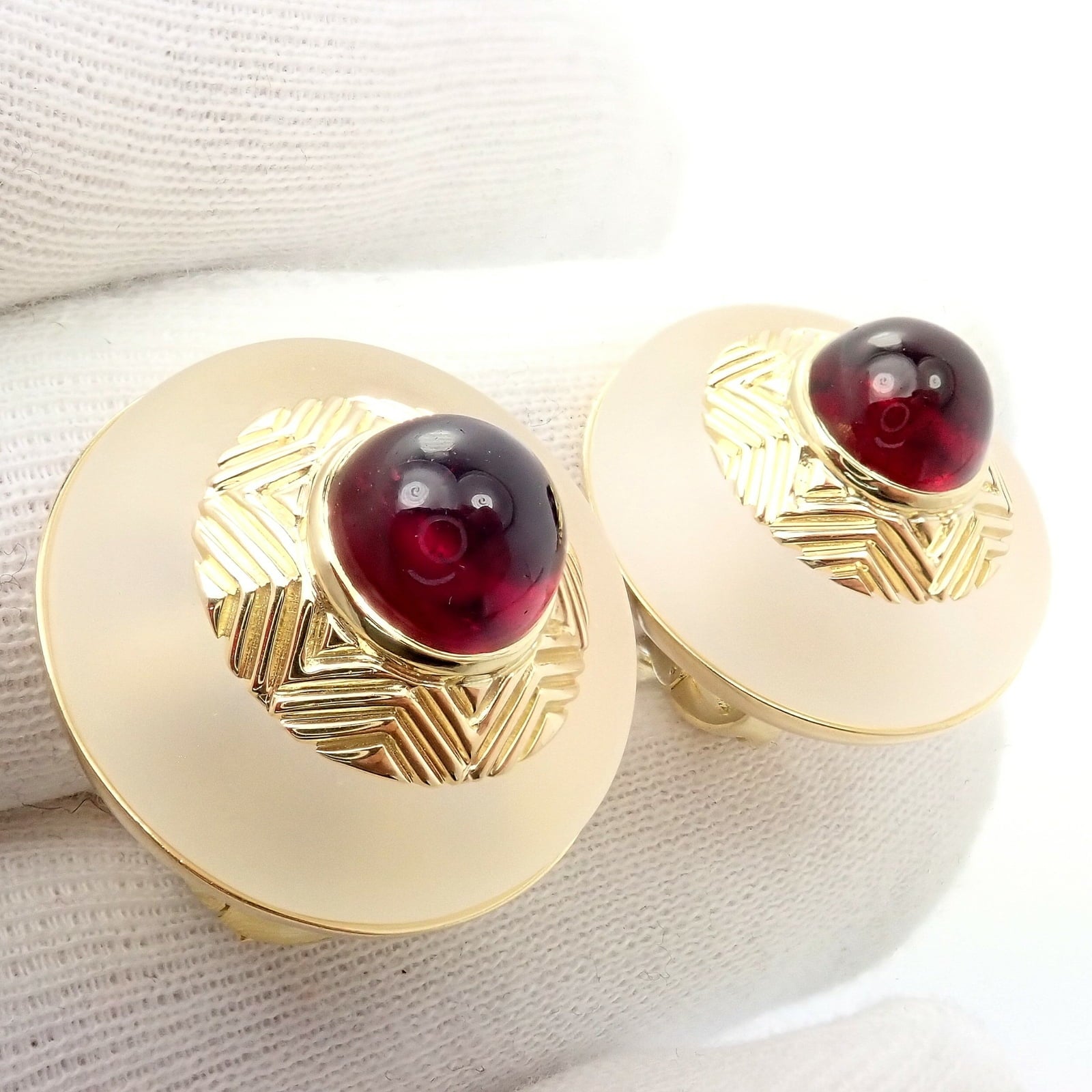Tiffany & Co. Jewelry & Watches:Fine Jewelry:Earrings Vintage Authentic Rare Tiffany & Co. 18k Yellow Gold Tourmaline Crystal Earrings