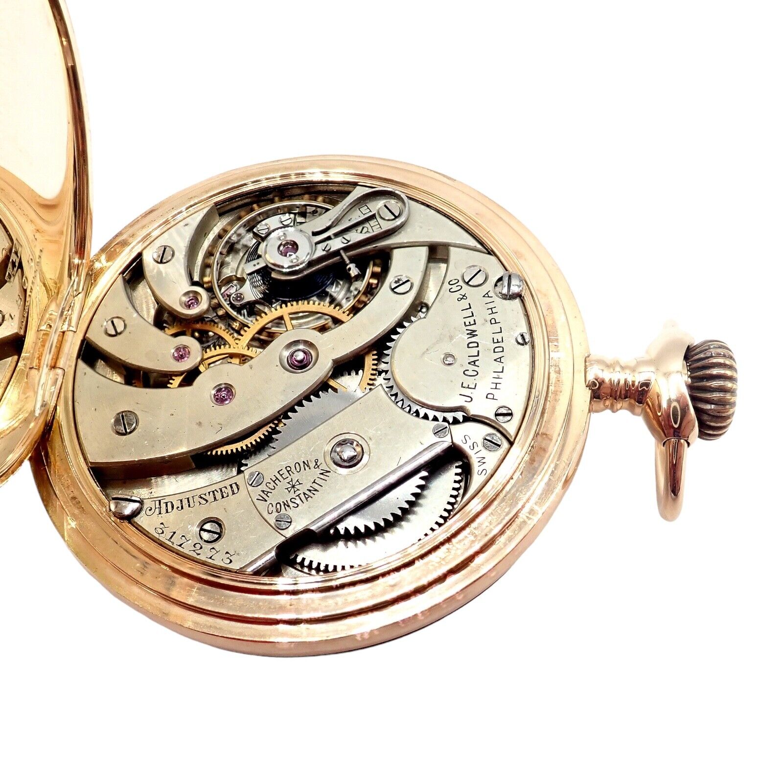 J.E. Caldwell 46mm 14k Yellow Gold Vacheron Constantin Pocket Watch c. 1890's | Fortrove