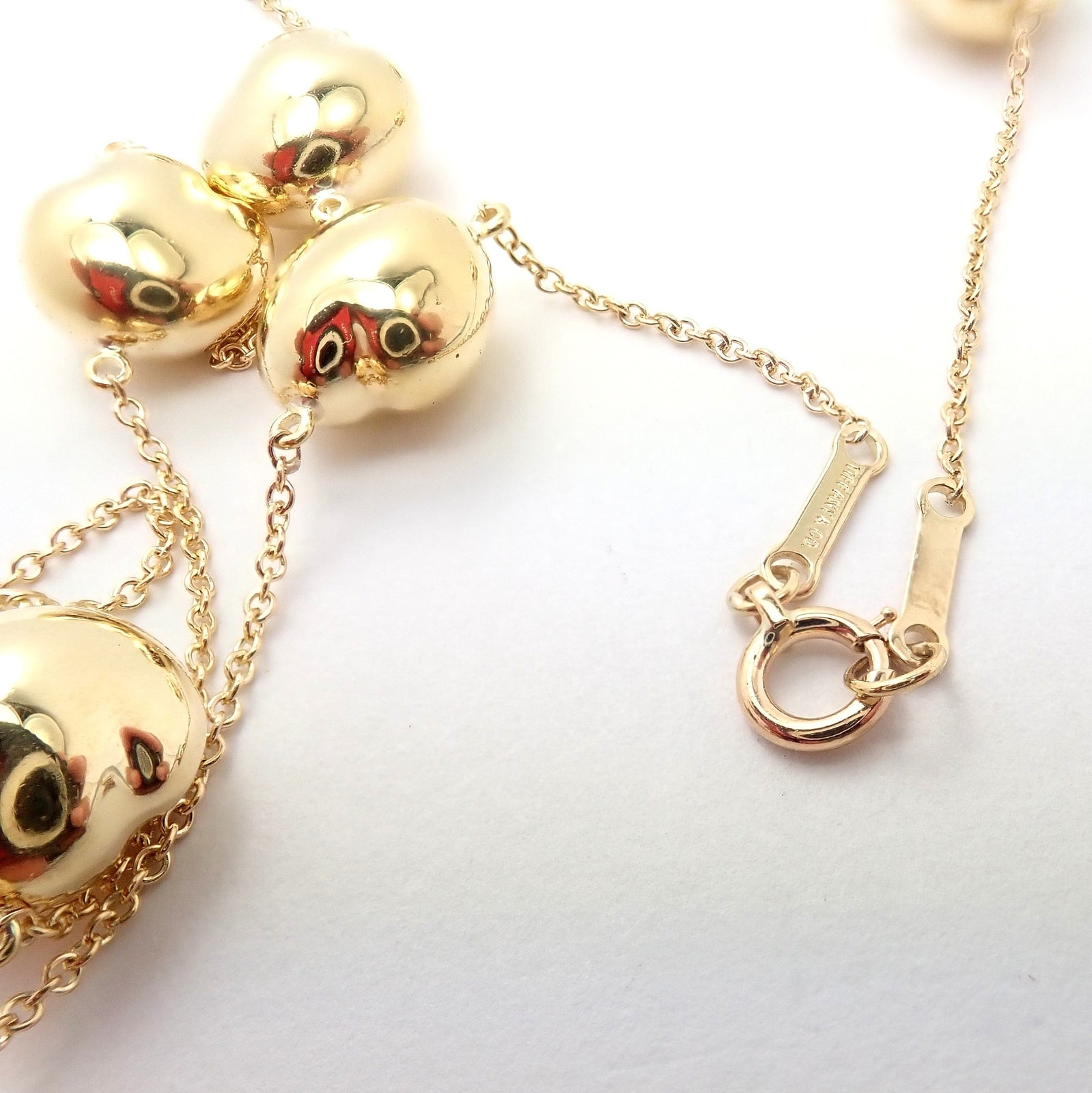 Tiffany & Co. Jewelry & Watches:Fine Jewelry:Necklaces & Pendants Authentic! Tiffany & Co Peretti 18k Yellow Gold Vintage Bean Necklace 14.5"