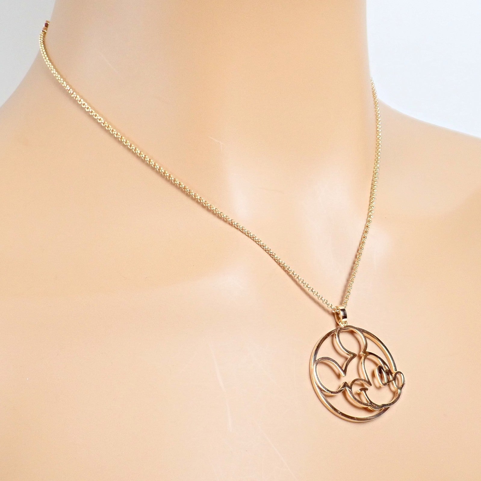 Rare! Chopard Disney World 18k Rose Gold Mickey Mouse Necklace | Fortrove