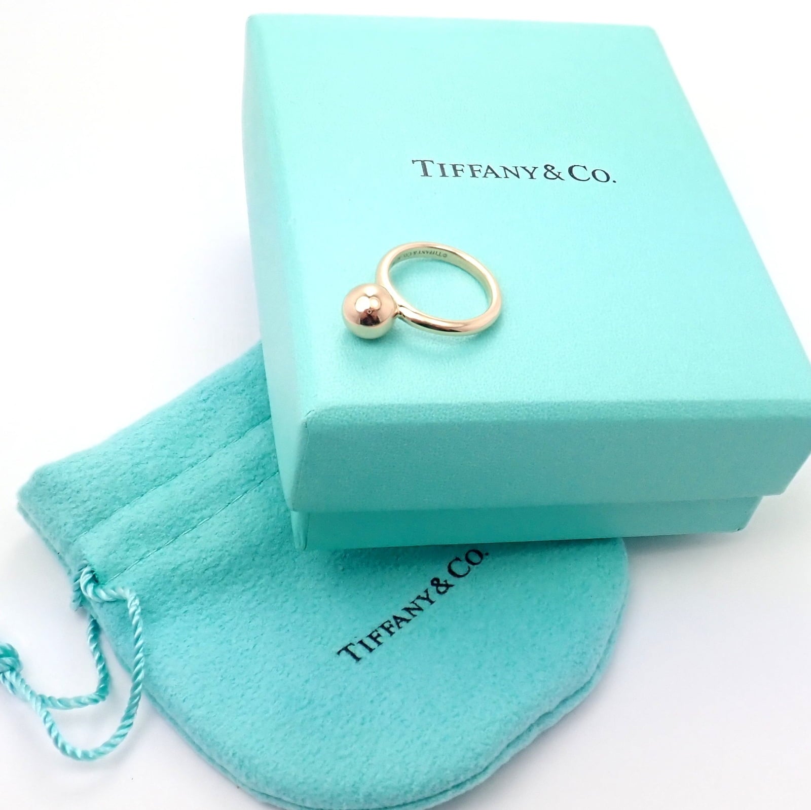 Tiffany & Co. Jewelry & Watches:Fine Jewelry:Rings Tiffany & Co. 18k Yellow Gold New York Ball Globe Ring Sz 3.75