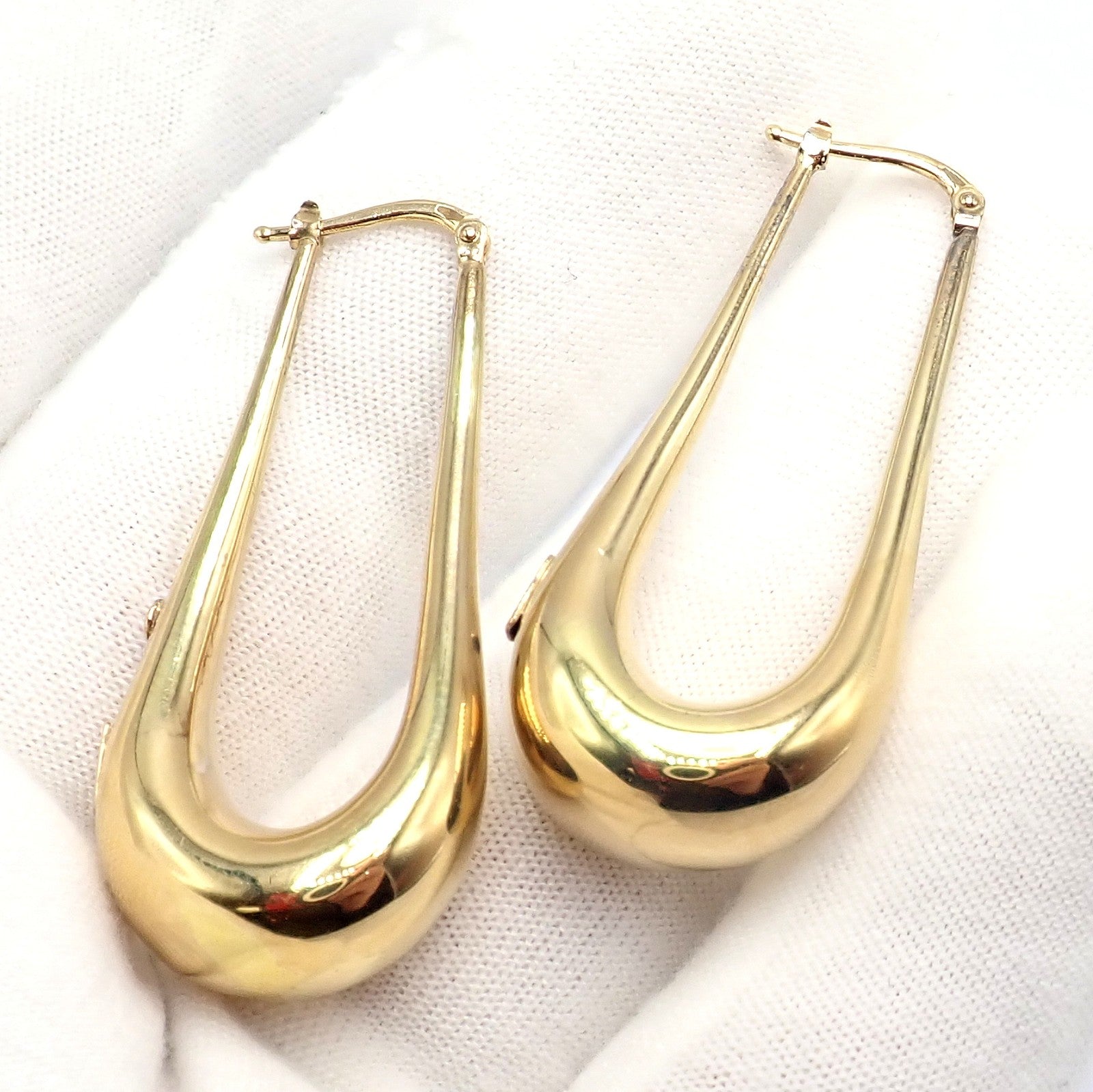 Roberto Coin Jewelry & Watches:Fine Jewelry:Earrings Authentic! Roberto Coin 18k Yellow Gold Long Dangle Drop Earrings