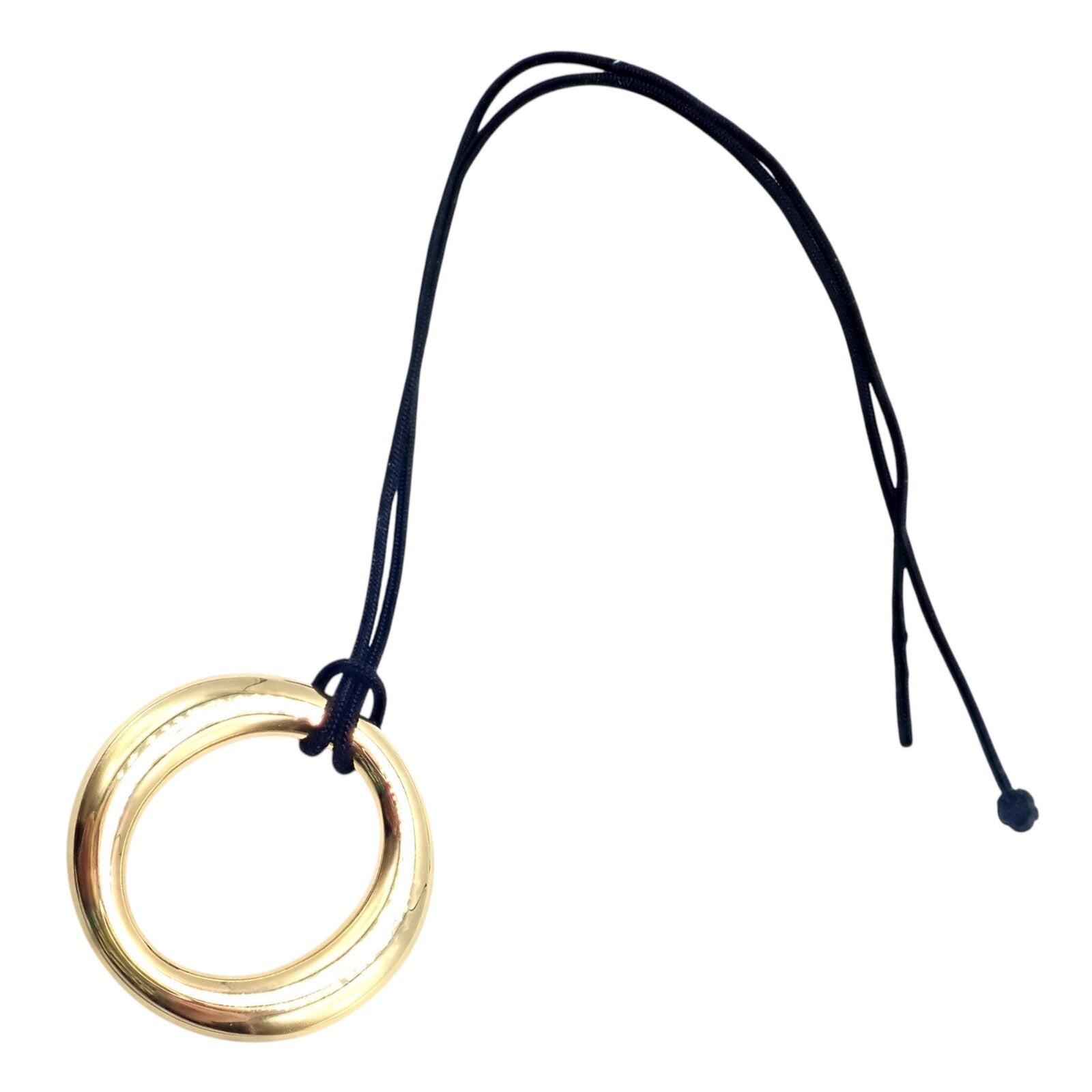 Authentic! Tiffany & Co 18k Yellow Gold Peretti 35mm Medium Sevillana Necklace | Fortrove