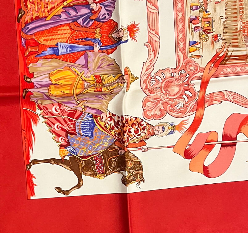 Hermes Clothing, Shoes & Accessories:Women:Women's Accessories:Scarves & Wraps RARE Hermès Turqueries en l’Honneur de M.R. Let vintage 90cm Silk Scarf