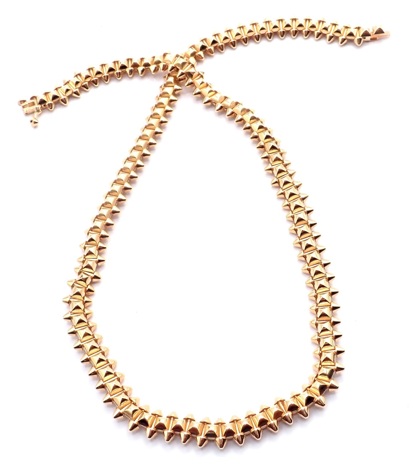 Authentic! Clash De Cartier 18k Rose Gold Necklace | Fortrove