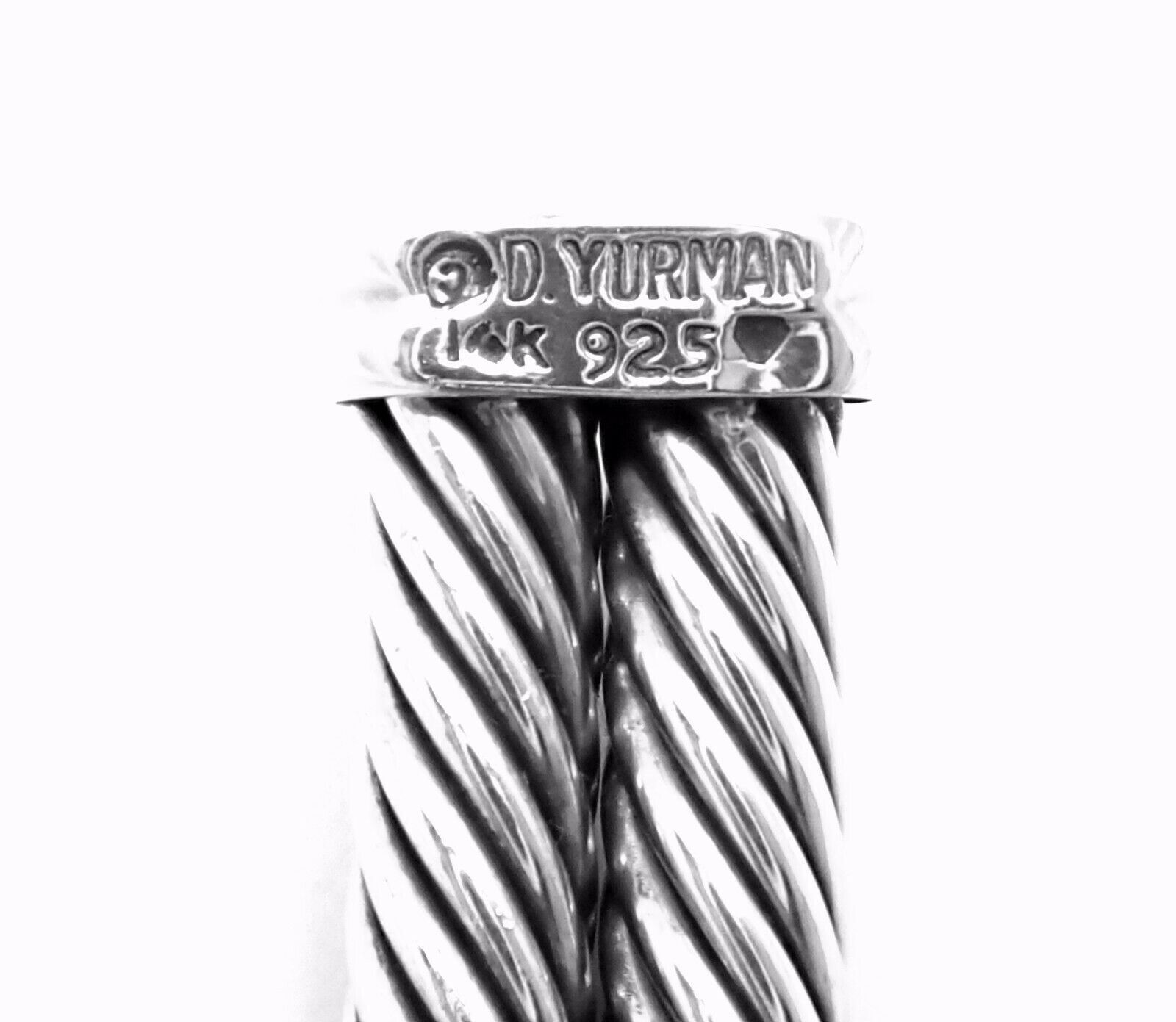 David Yurman Jewelry & Watches:Fine Jewelry:Necklaces & Pendants Authentic! David Yurman 14k Gold Silver Citrine Double Cable Collar Necklace
