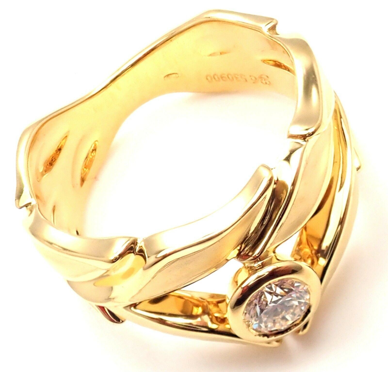 New! Authentic Carrera Y Carrera 18k Mi Princes Greco Roman Diamond Crown Ring | Fortrove