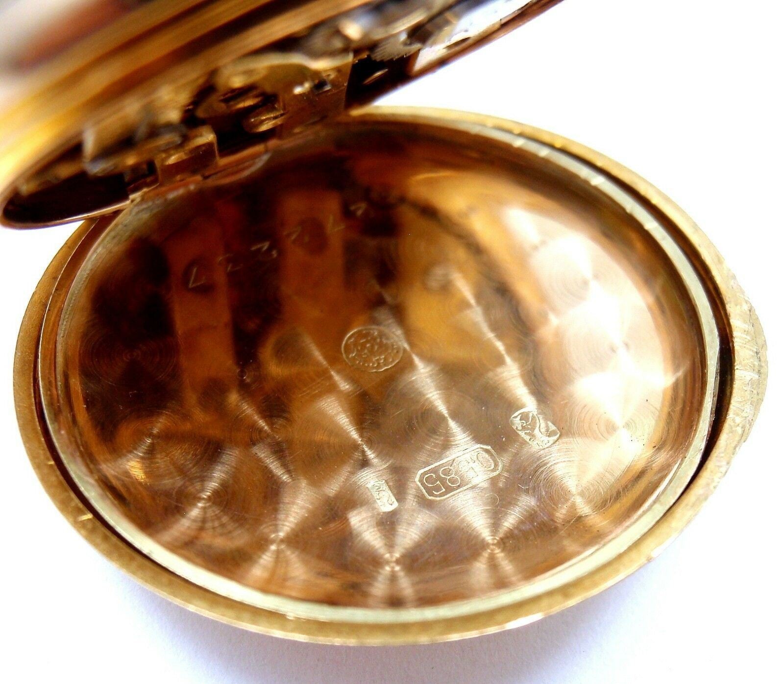 Estate Jewelry & Watches:Watches, Parts & Accessories:Watches:Pocket Watches Vintage! Swiss Yellow Gold Diamond Ladies Pocket Watch High Grade Movement