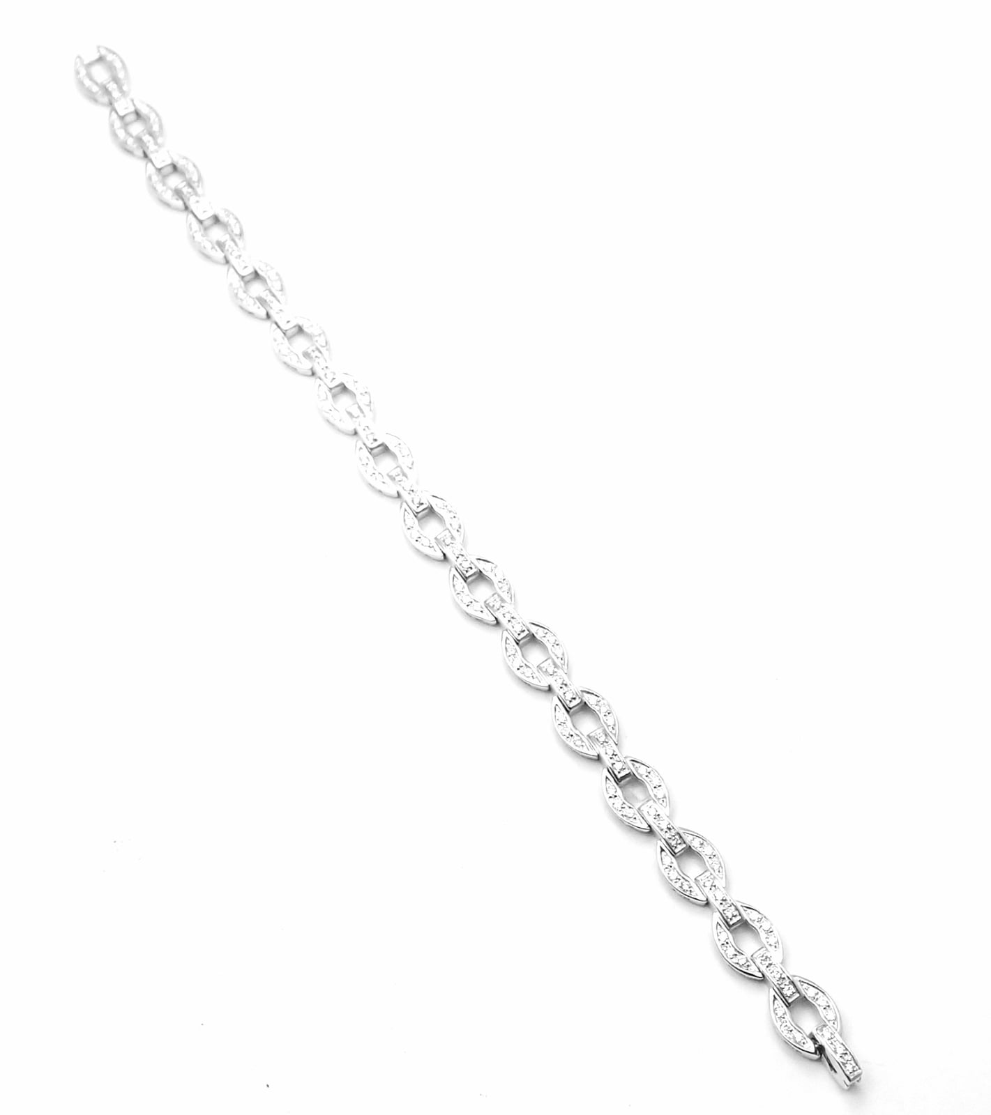 Damiani Jewelry & Watches:Fine Jewelry:Bracelets & Charms Authentic! Damiani 18k White Gold Diamond Link Tennis Bracelet