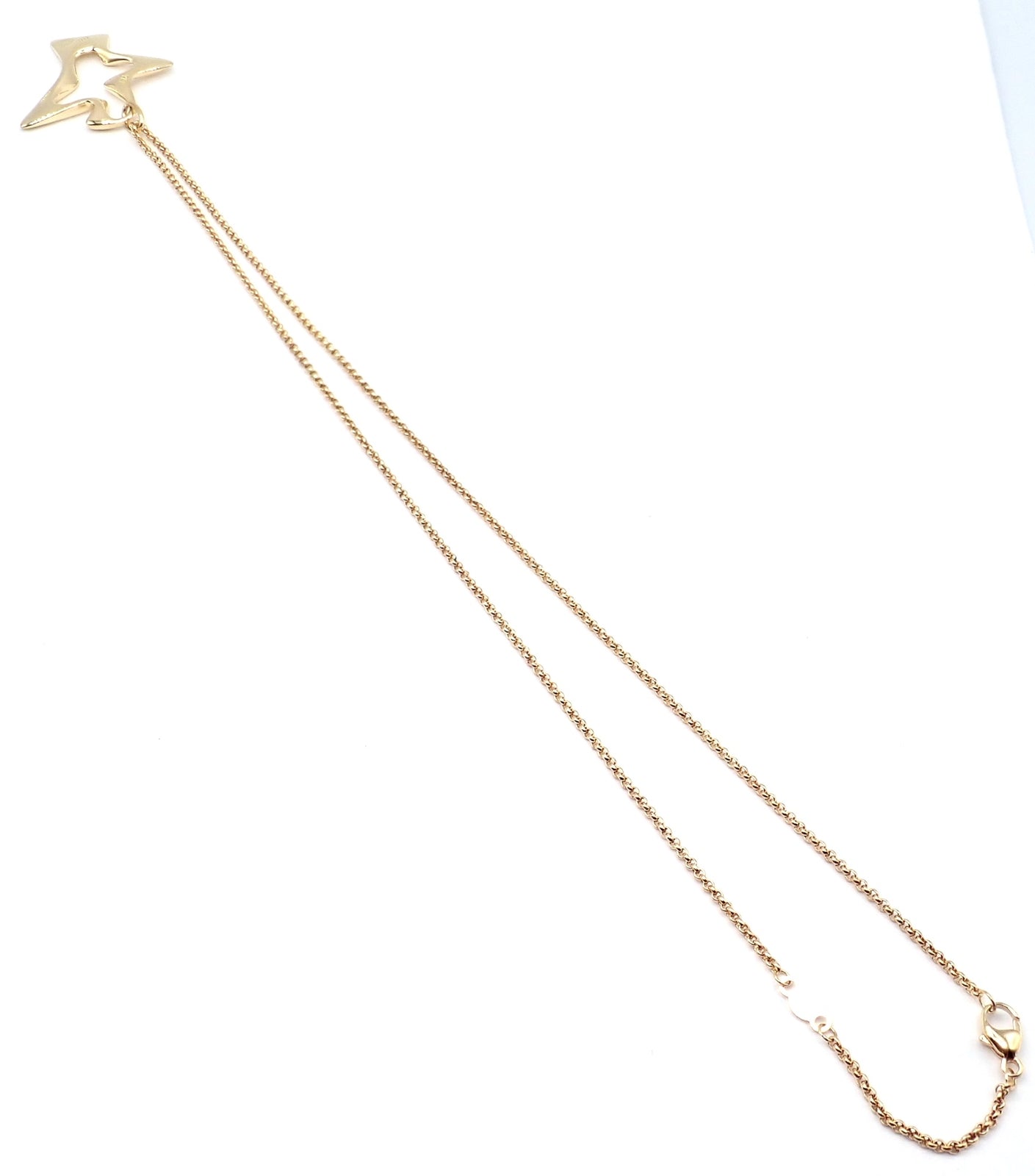 Authentic! Georg Jensen Bird 18K Yellow Gold Pendant Necklace 2000 | Fortrove