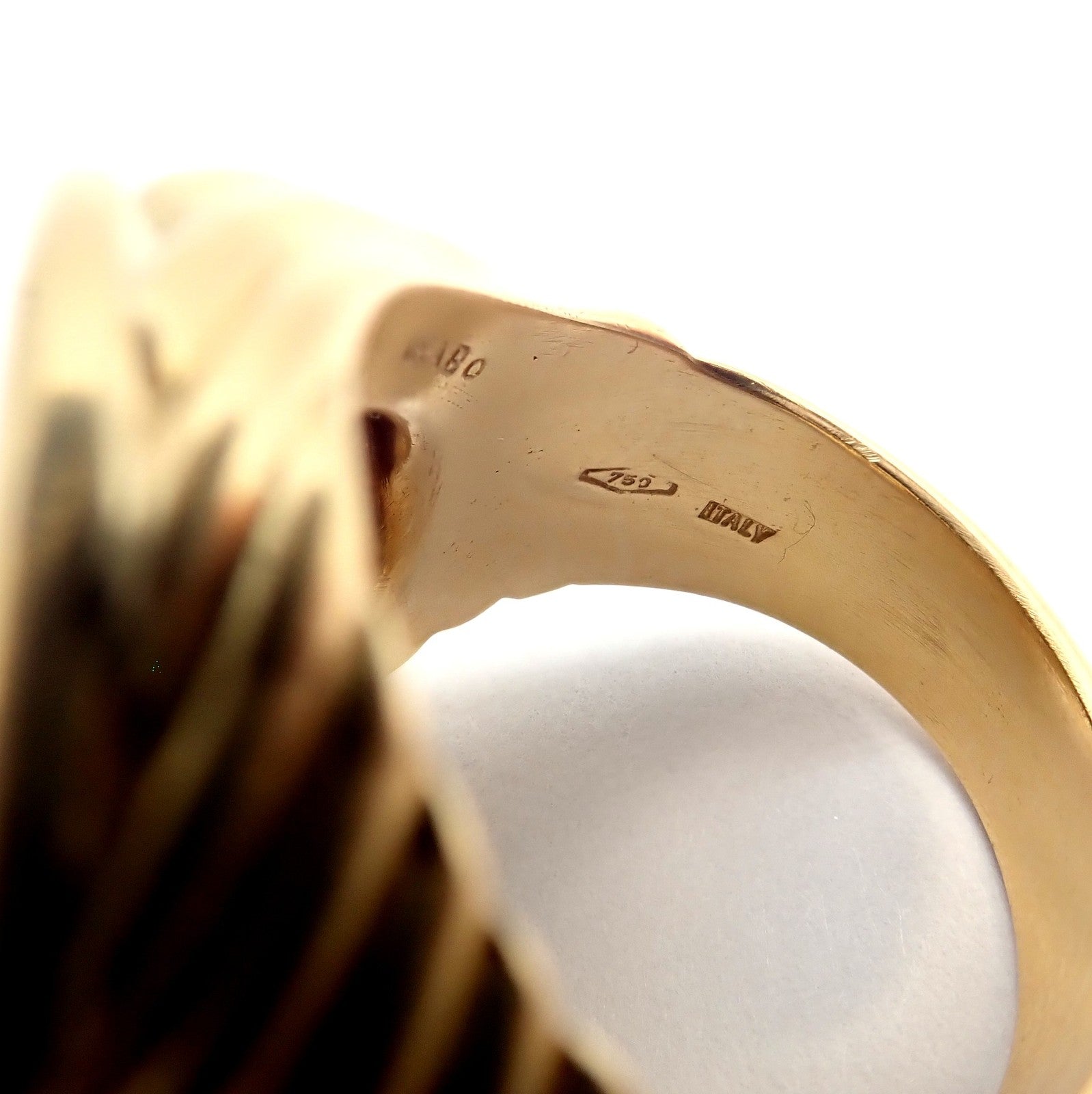 Rare! Bvlgari Bulgari 18k Gold Diamond Monete Antique Large Coin Signet Ring | Fortrove