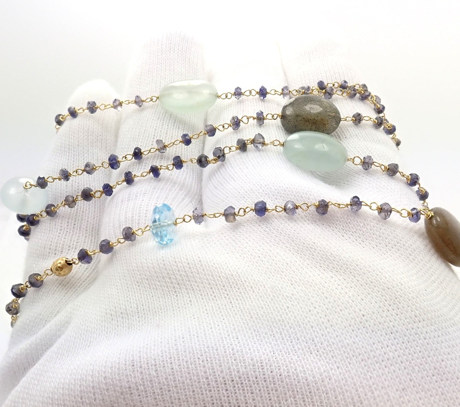 David Yurman Jewelry & Watches:Fine Jewelry:Necklaces & Pendants David Yurman Quatrefoil 18k Yellow Gold 46" Long Chain Bead Toggle Necklace