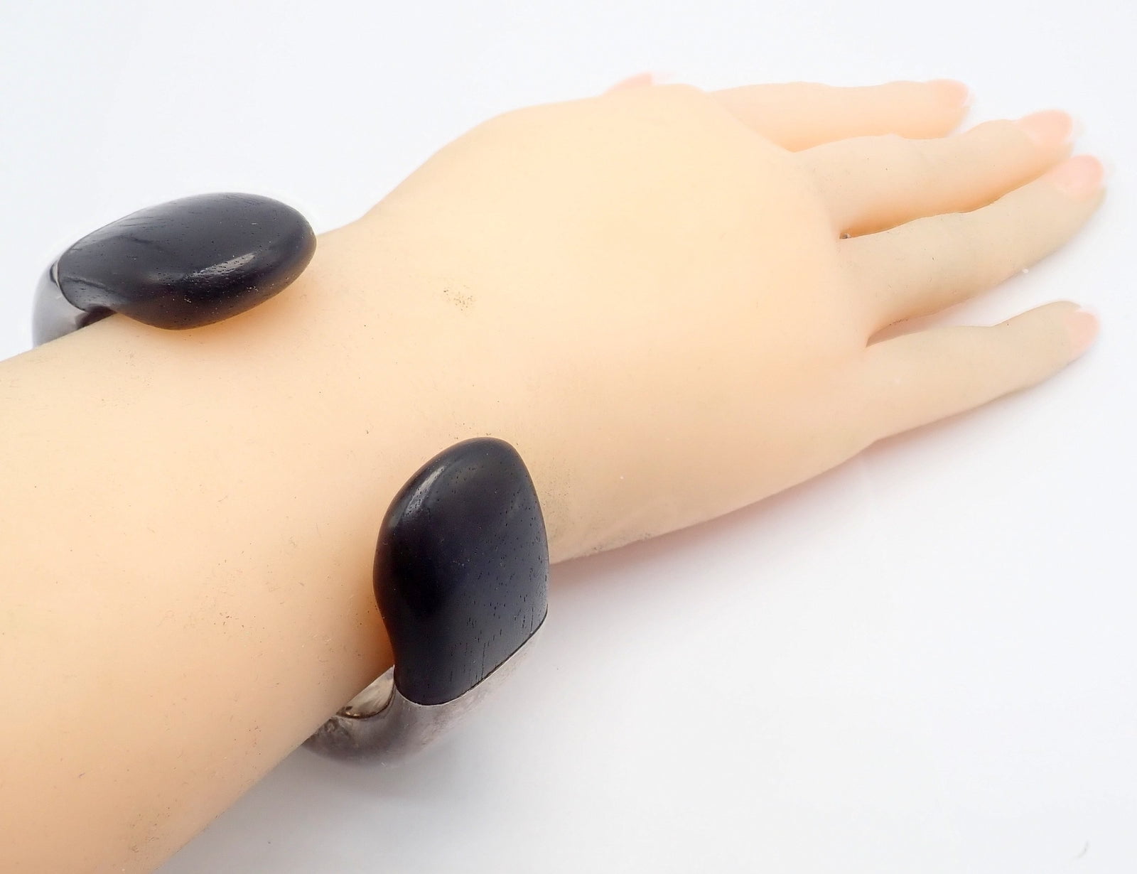 Tiffany & Co Jewelry & Watches:Fine Jewelry:Bracelets & Charms Vintage Tiffany & Co Sterling Silver Andreas Mikkelson Ebony Wood Cuff Bracelet