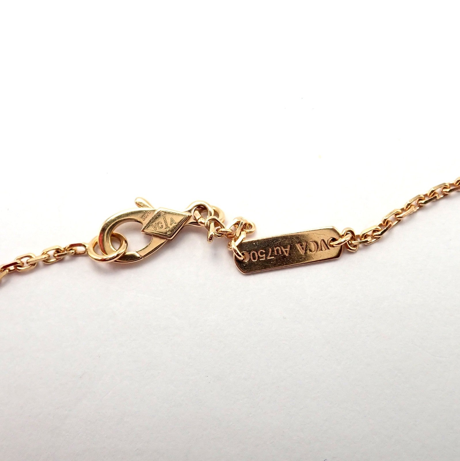 Van Cleef & Arpels 18k Rose Gold Diamond MoP Two Butterfly Pendant Necklace Cert | Fortrove