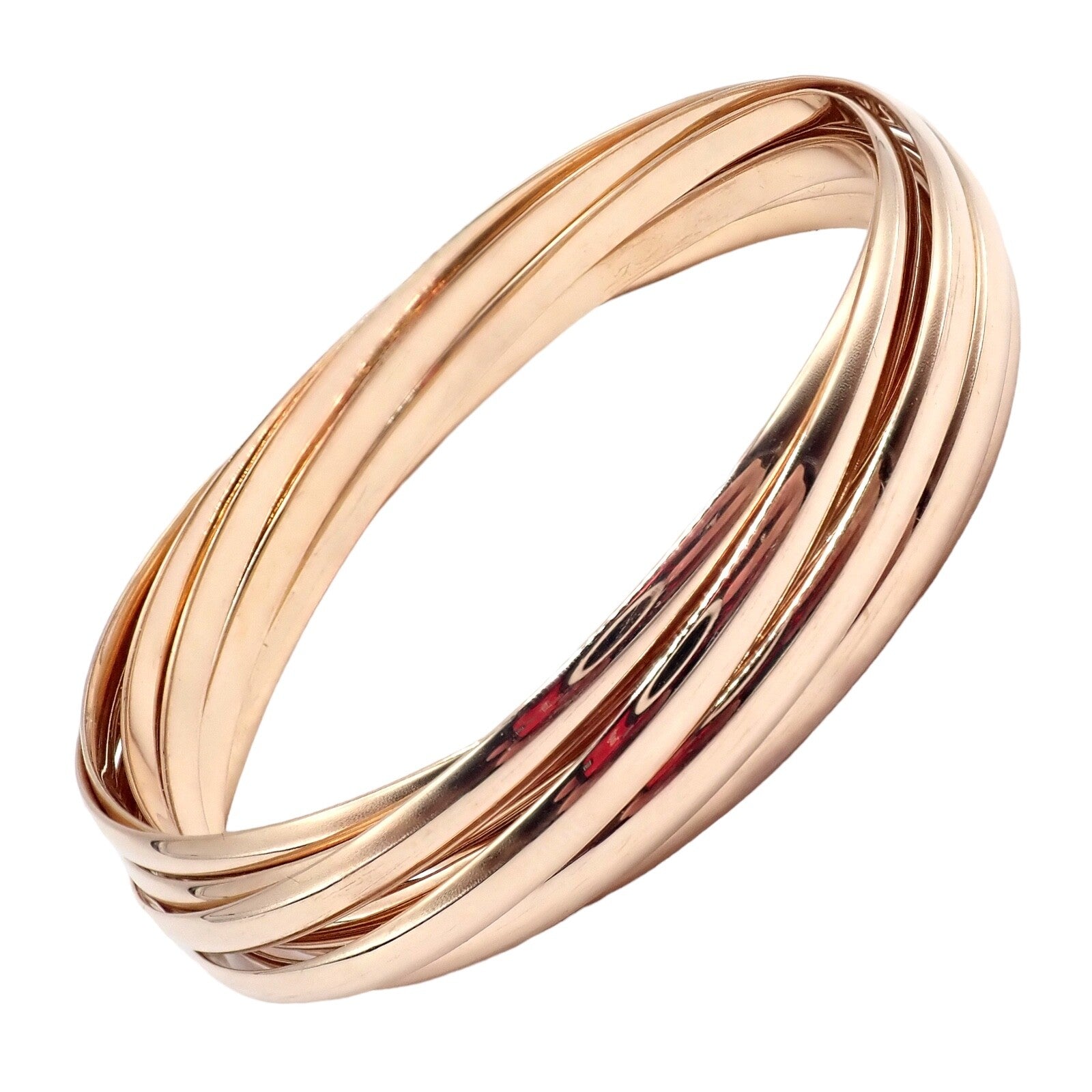 Authentic! Tiffany & Co 18k Rose Gold 9 Row Melody Calife Picasso Large Bracelet | Fortrove