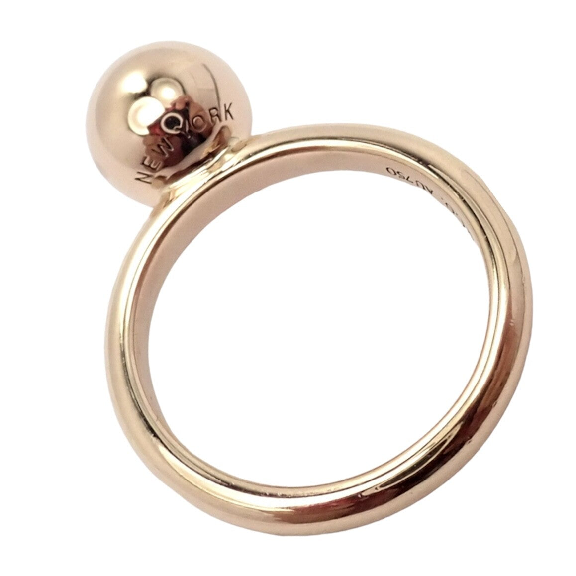 Tiffany & Co. Jewelry & Watches:Fine Jewelry:Rings Tiffany & Co. 18k Yellow Gold New York Ball Globe Ring Sz 3.75