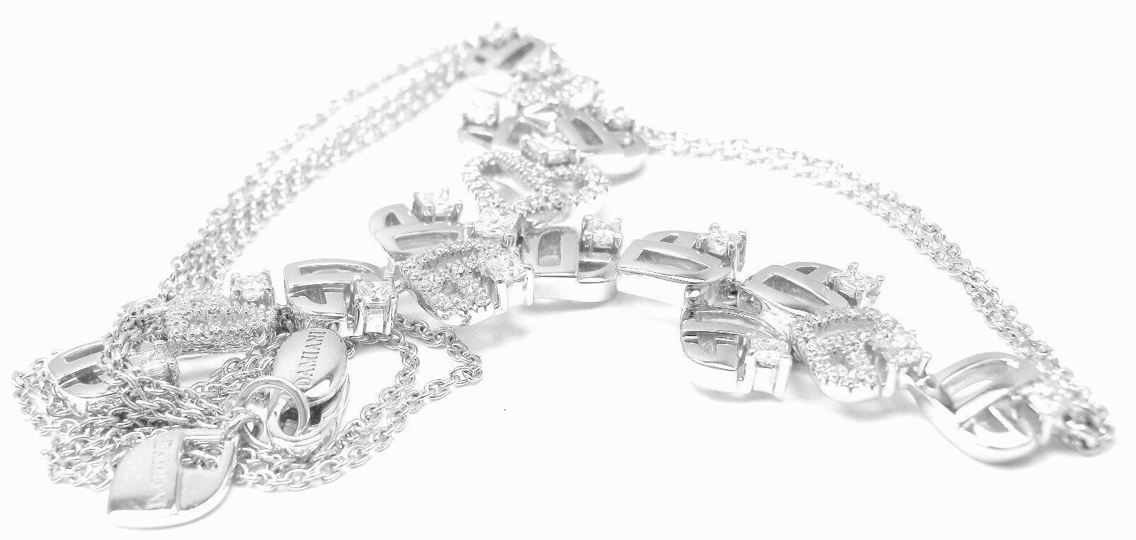 Authentic Damiani 18k White Gold Diamond Drop Necklace | Fortrove