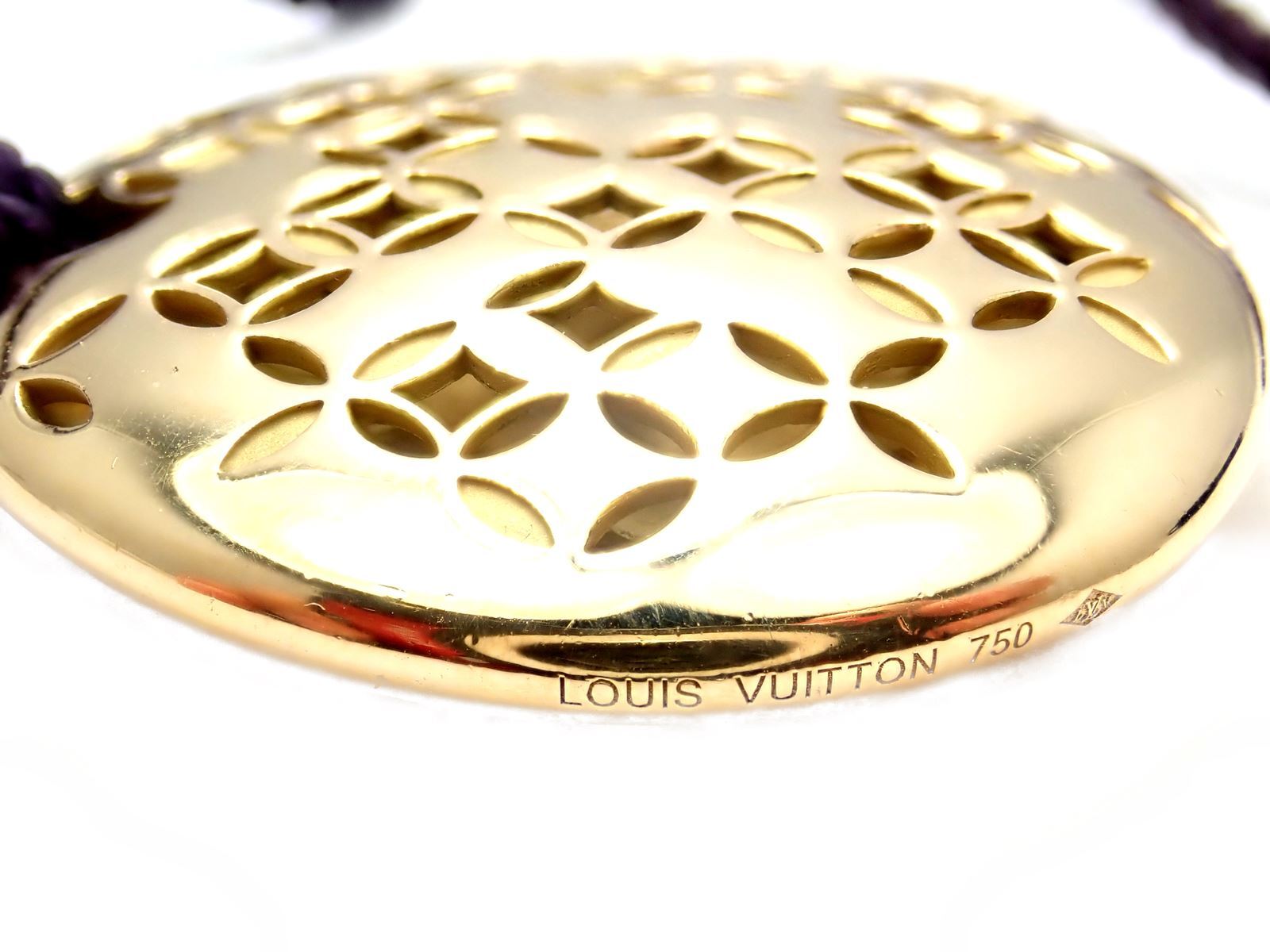 Louis Vuitton Jewelry & Watches:Fine Jewelry:Necklaces & Pendants Rare! Louis Vuitton 18k Yellow Gold Large Pendant Necklace 27.8g