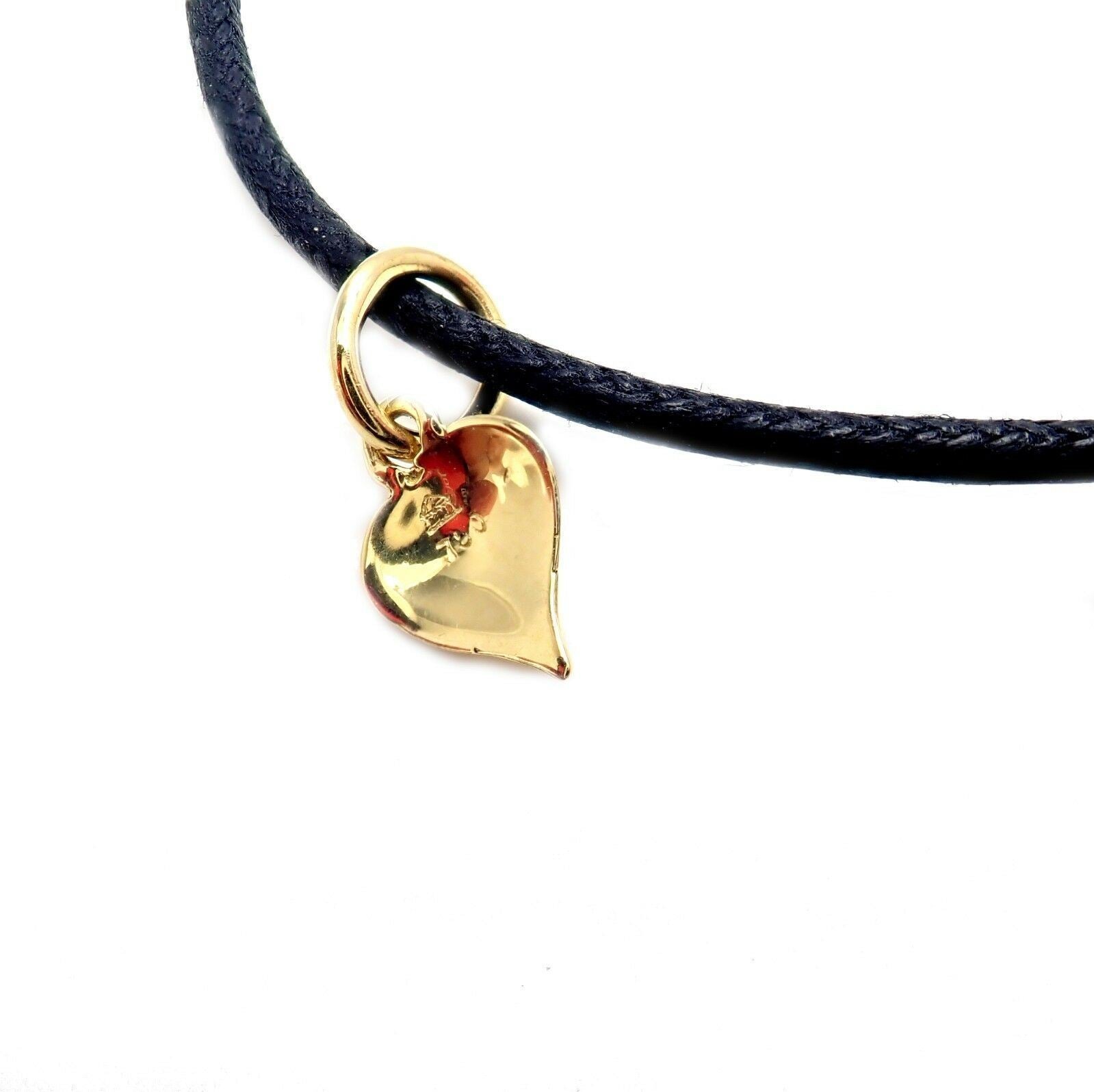 Temple St Clair 18k Tanooki Nature Leaf Charm Cord Bracelet | Fortrove