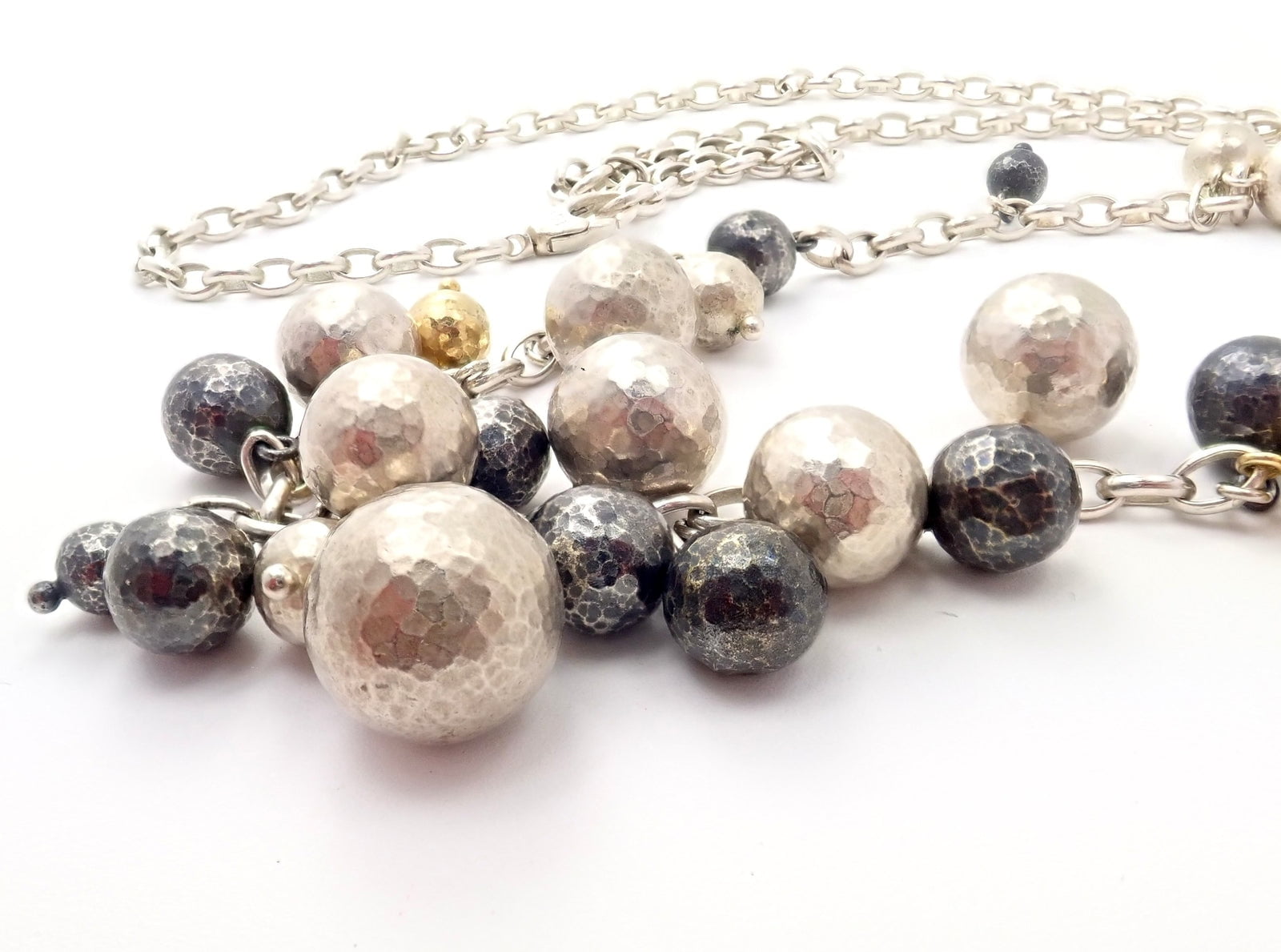 Gurhan Jewelry & Watches:Vintage & Antique Jewelry:Necklaces & Pendants Authentic Gurhan 24k Yellow Gold Sterling Silver Long Caviar Bead Necklace 31"