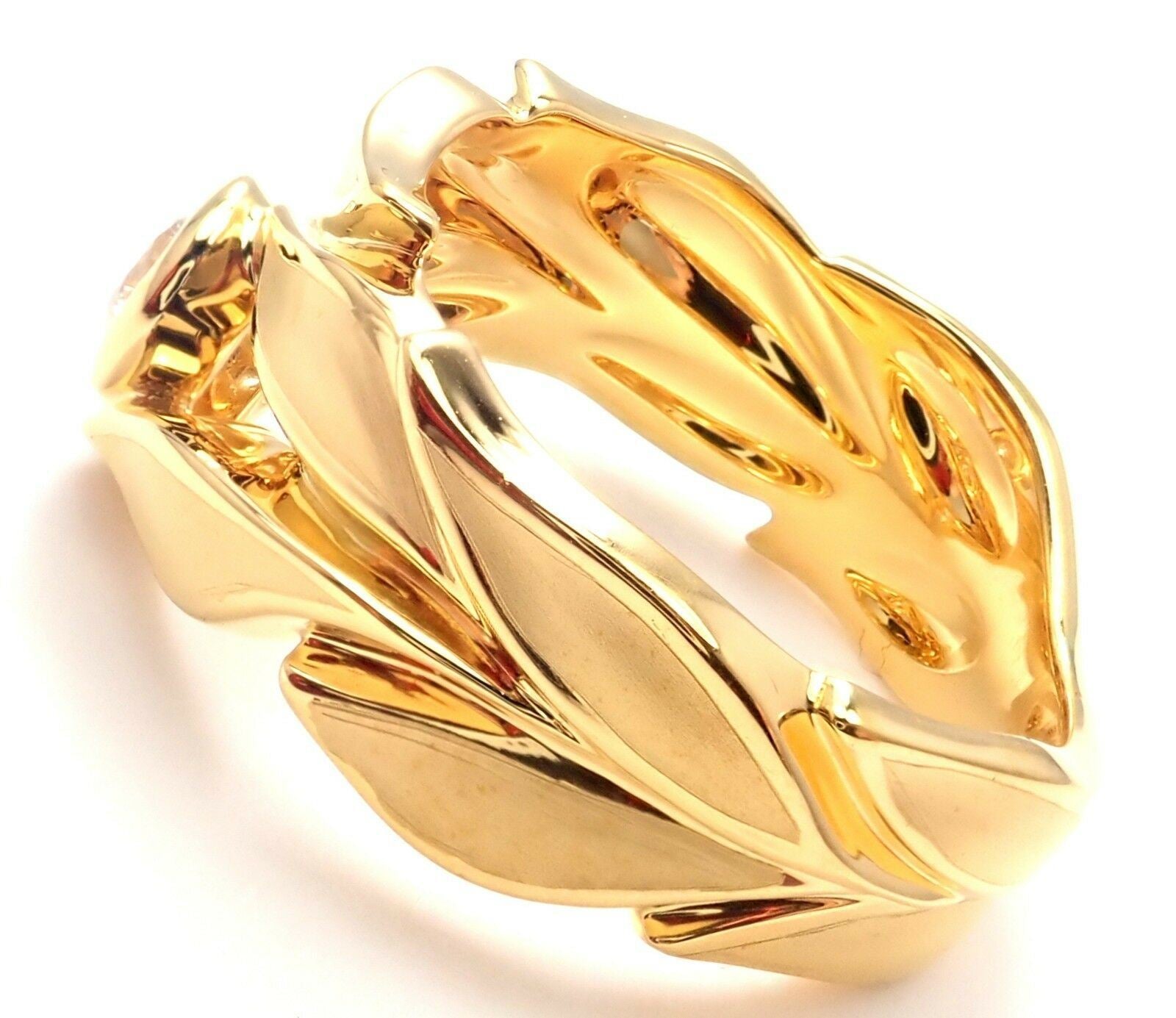 New! Authentic Carrera Y Carrera 18k Mi Princes Greco Roman Diamond Crown Ring | Fortrove