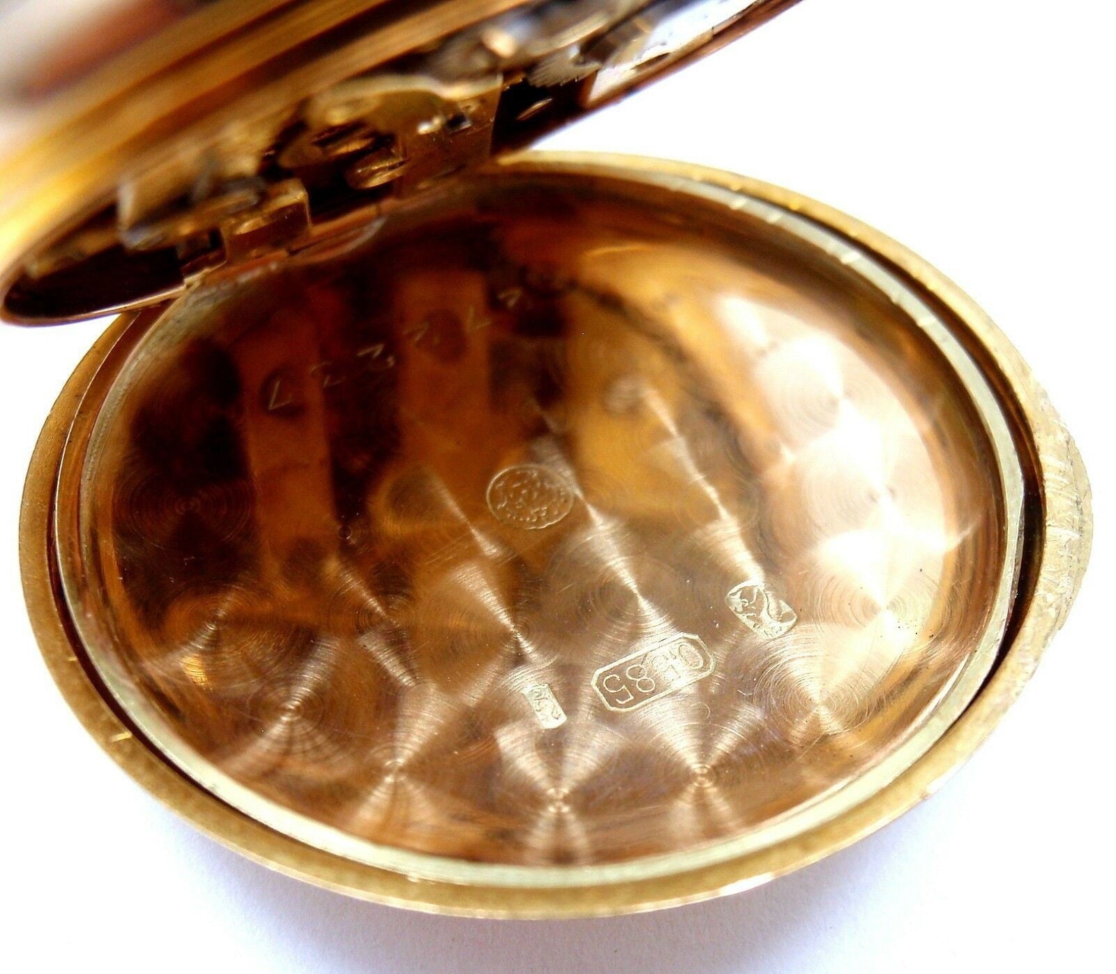 Estate Jewelry & Watches:Watches, Parts & Accessories:Watches:Pocket Watches Vintage! Swiss Yellow Gold Diamond Ladies Pocket Watch High Grade Movement