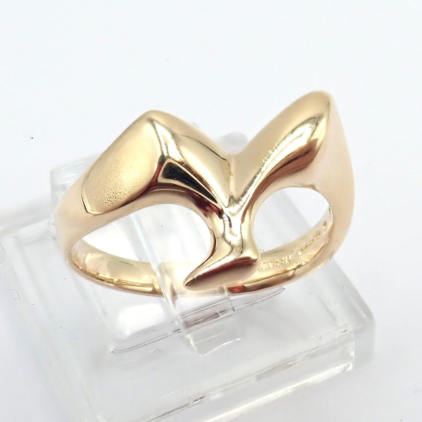 Authentic! Vintage Tiffany & Co. 18k Yellow Gold Peretti Bird Ring Sz 5 | Fortrove
