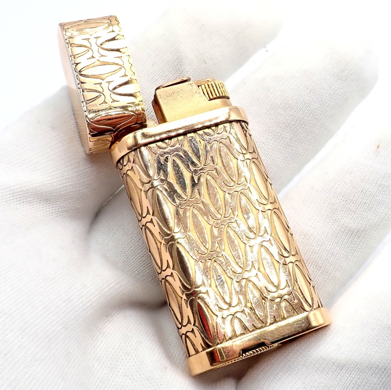 Vintage Cartier Pasha Rose Gold Tone Lighter | Fortrove