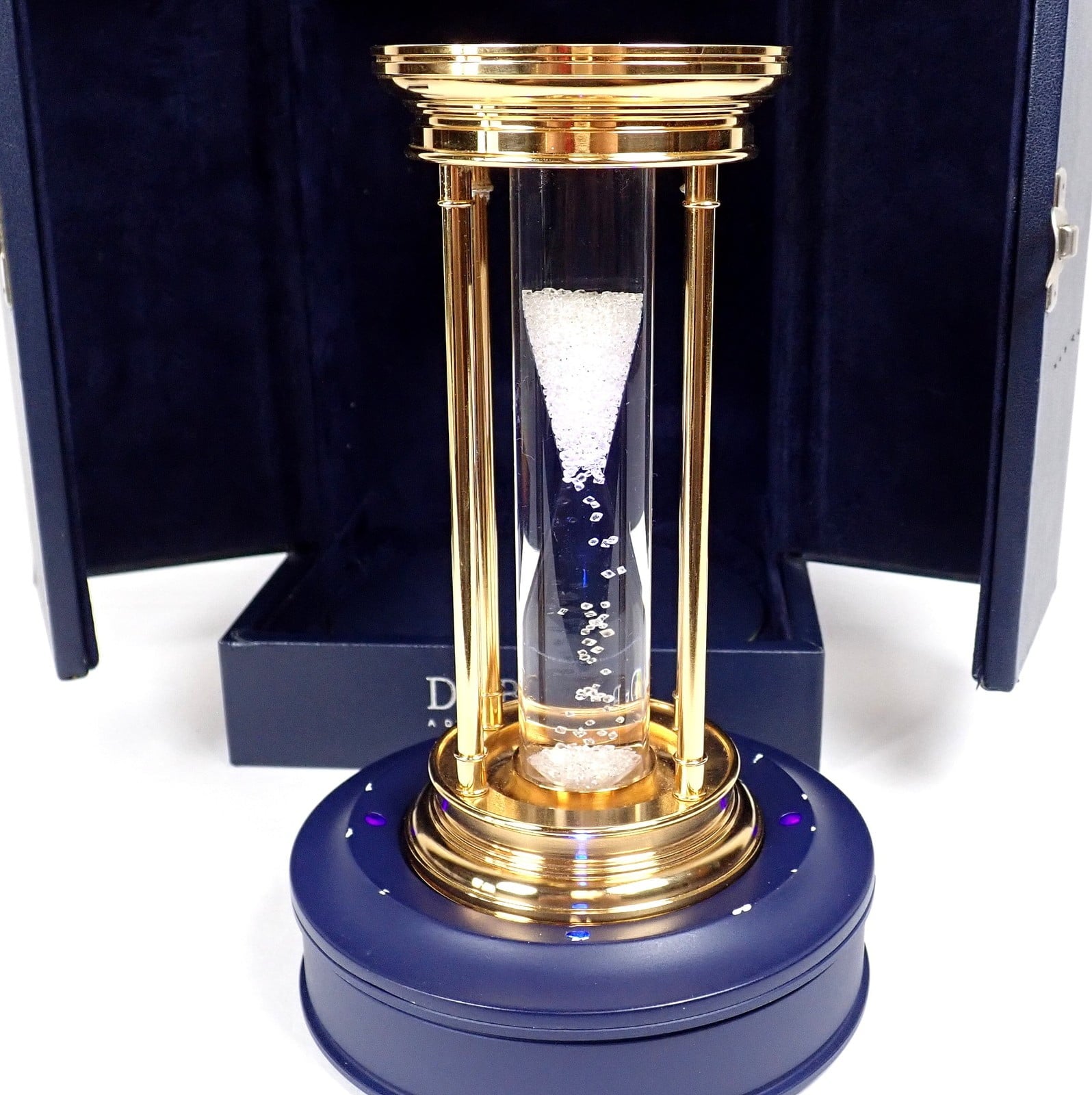 Authentic! De Beers Limited Edition Millennium 2000 Diamond Brass Hourglass | Fortrove