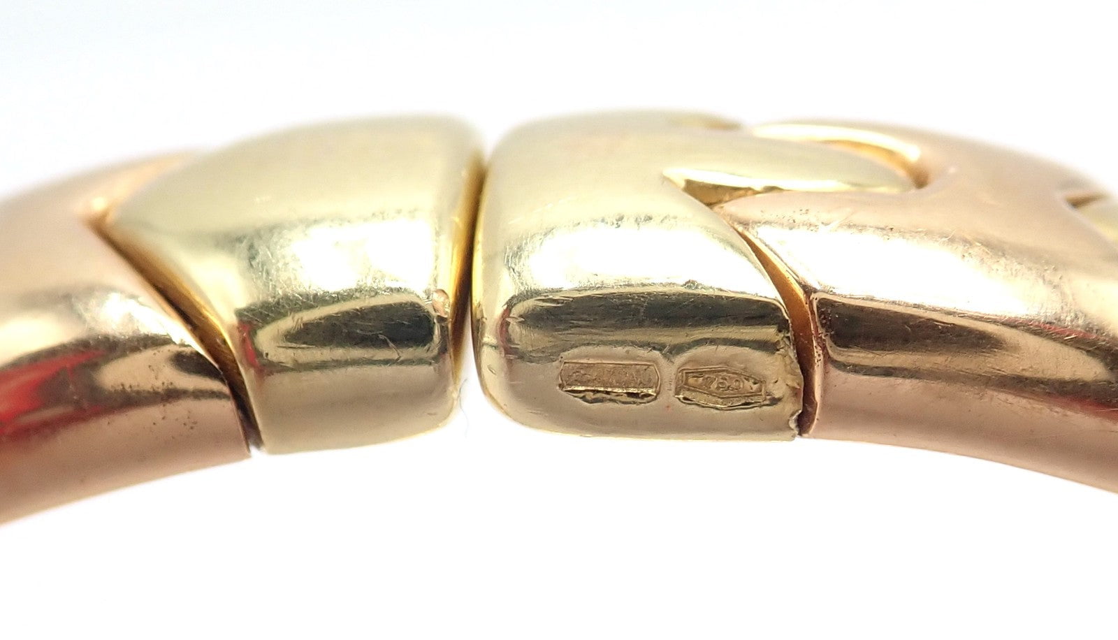 Bulgari Jewelry & Watches:Fine Jewelry:Bracelets & Charms Authentic! Bulgari Bvlgari Alveare 18k Yellow & Rose Gold Bangle Cuff Bracelet