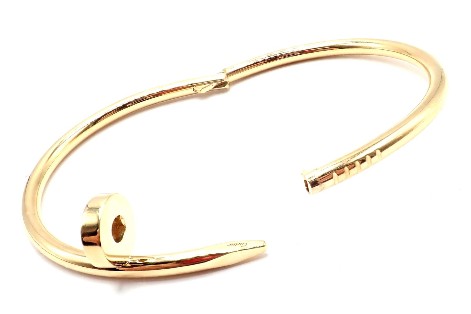 Cartier Juste un Clou Nail 18k Yellow Gold Bangle Bracelet Size 17 Paper | Fortrove