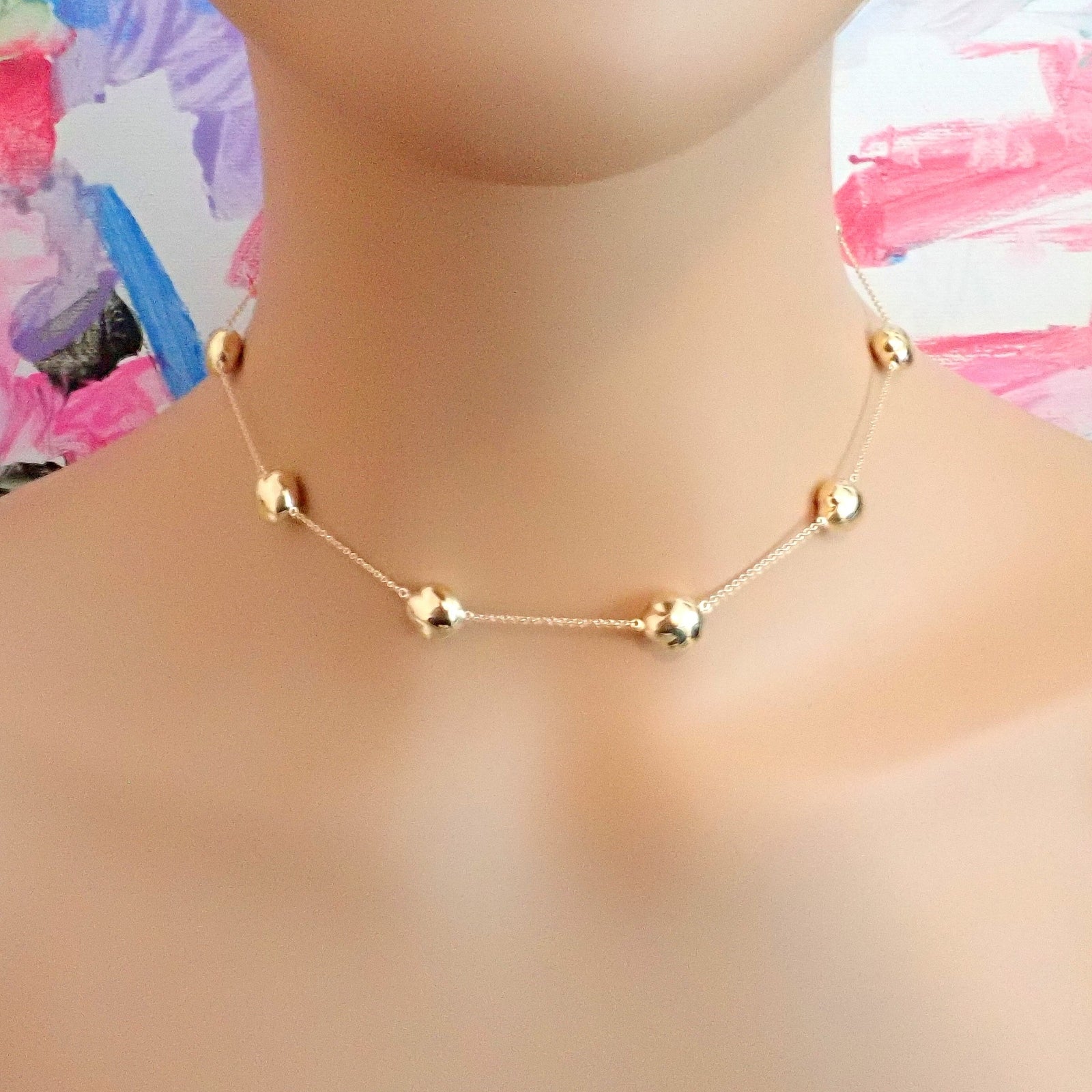 Tiffany & Co. Jewelry & Watches:Fine Jewelry:Necklaces & Pendants Authentic! Tiffany & Co Peretti 18k Yellow Gold Vintage Bean Necklace 14.5"